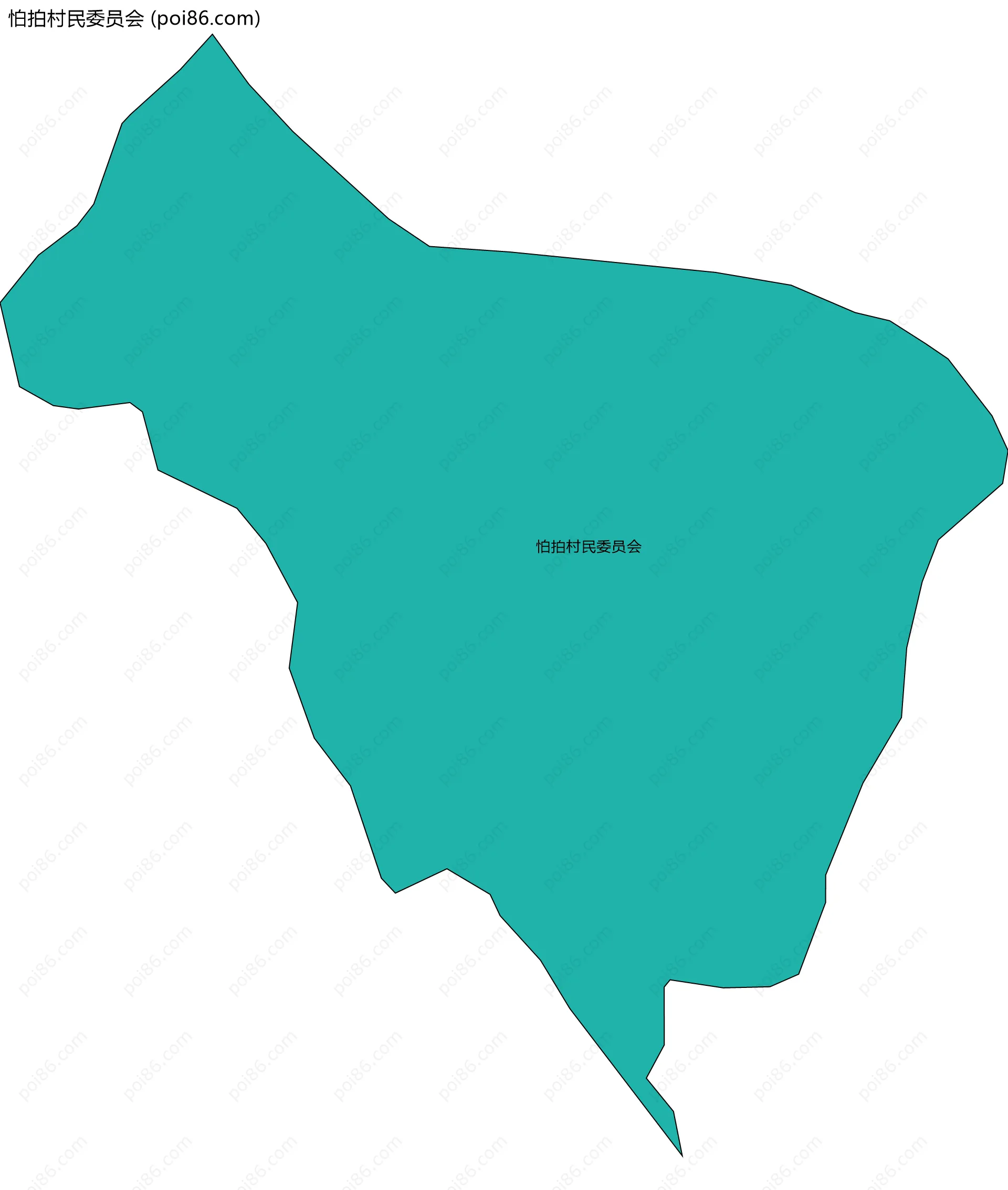 怕拍村民委员会边界地图