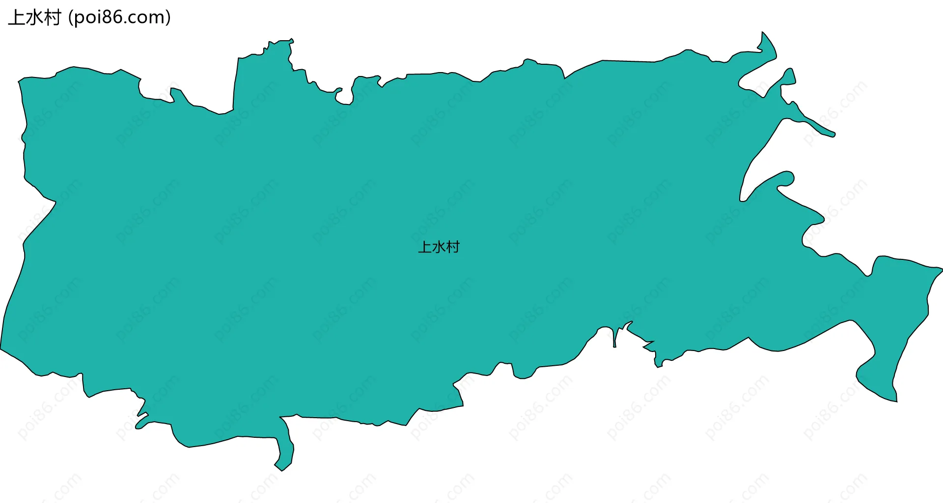 上水村边界地图