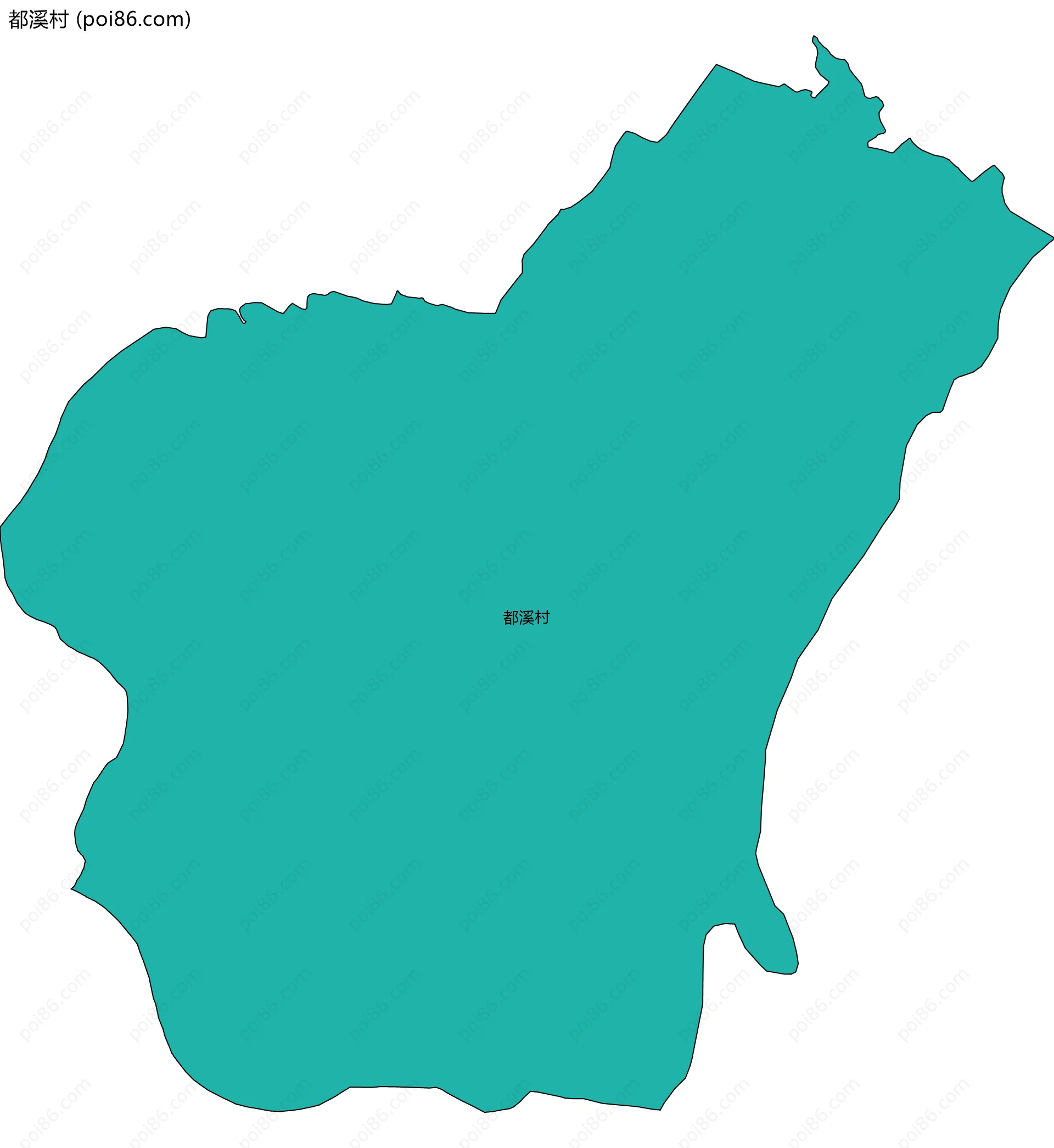 都溪村边界地图