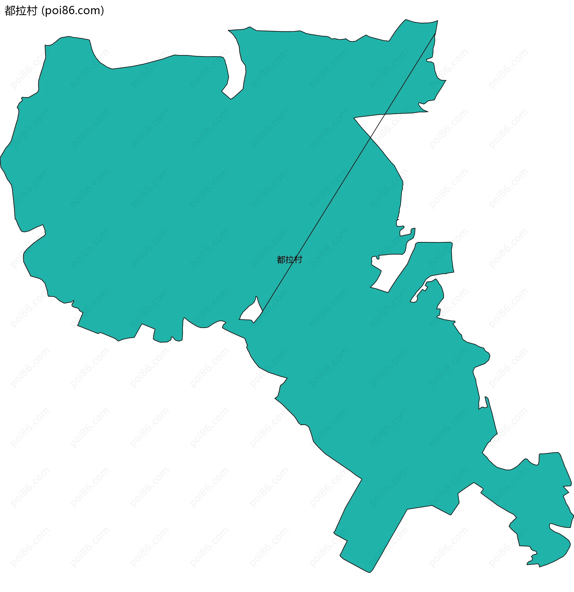 都拉村边界地图