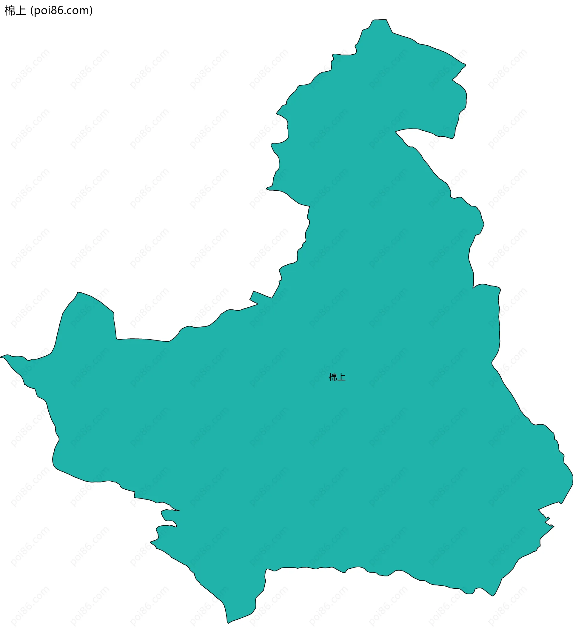 棉上边界地图