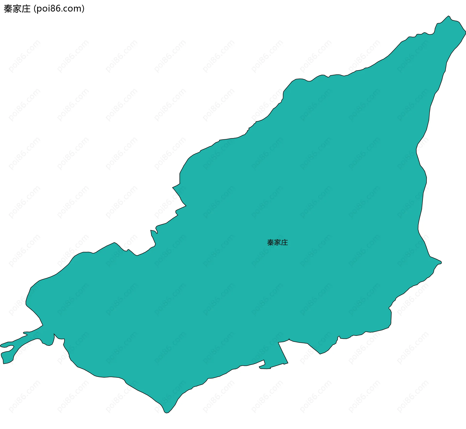 秦家庄边界地图