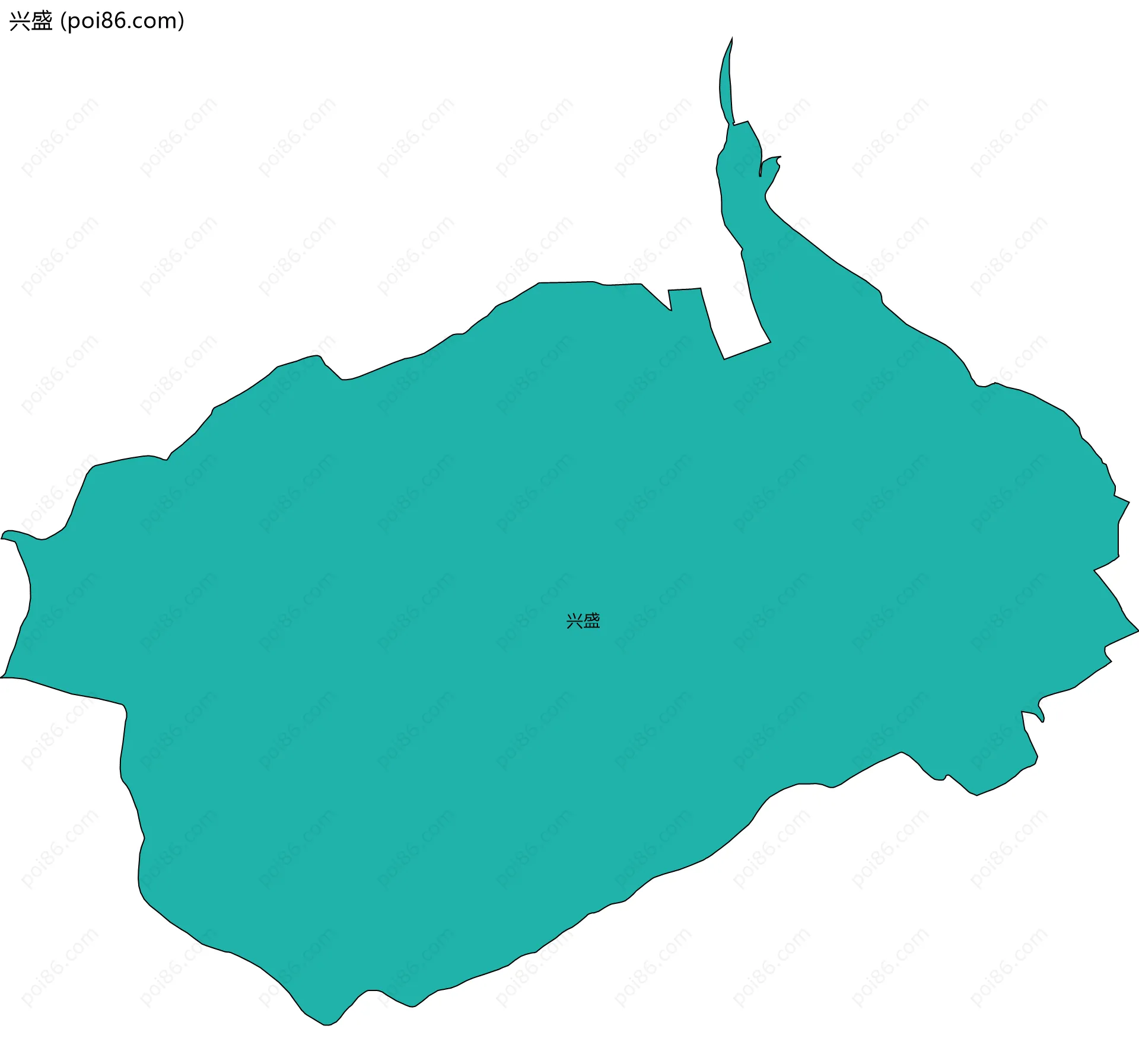 兴盛边界地图