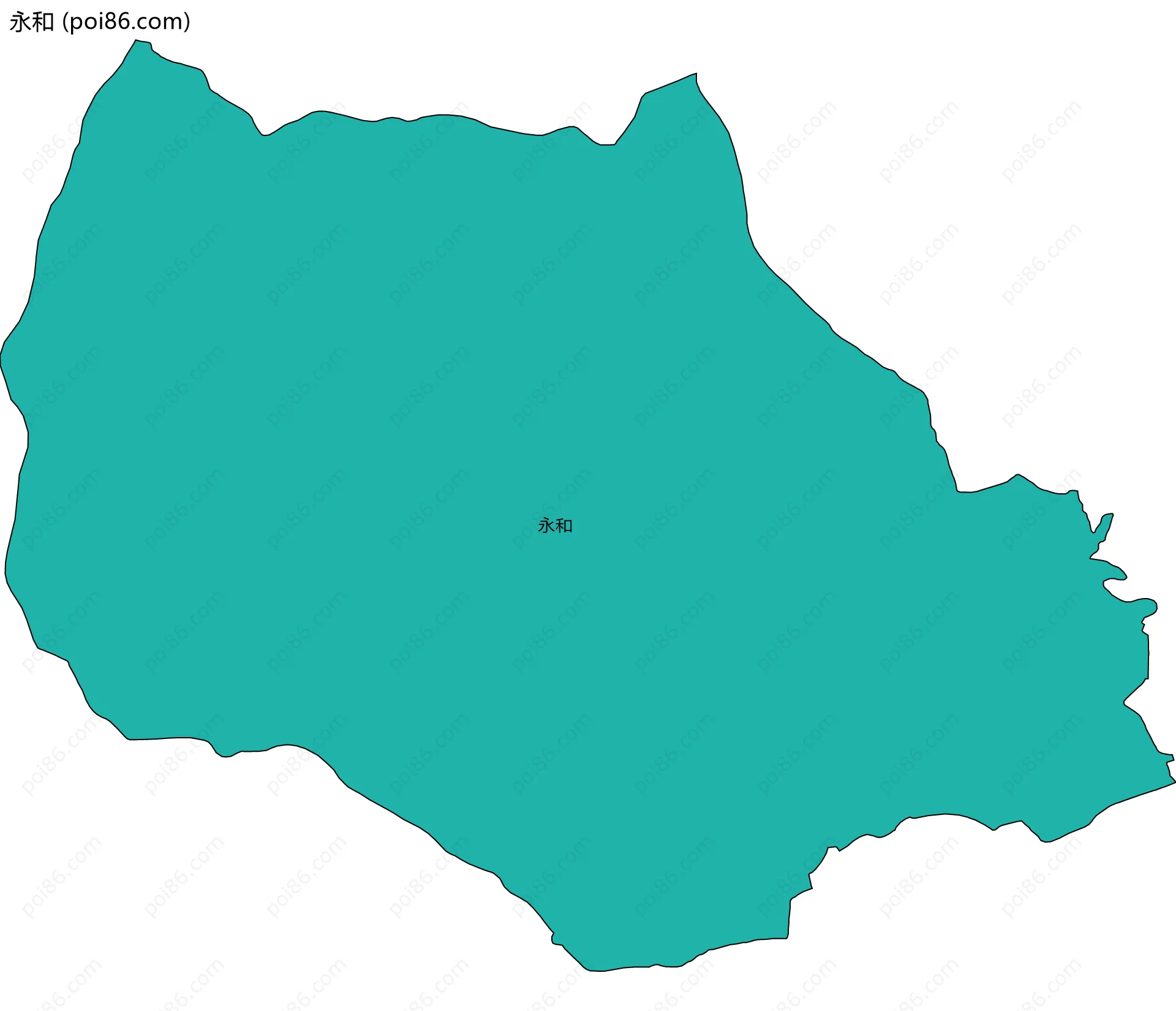永和边界地图