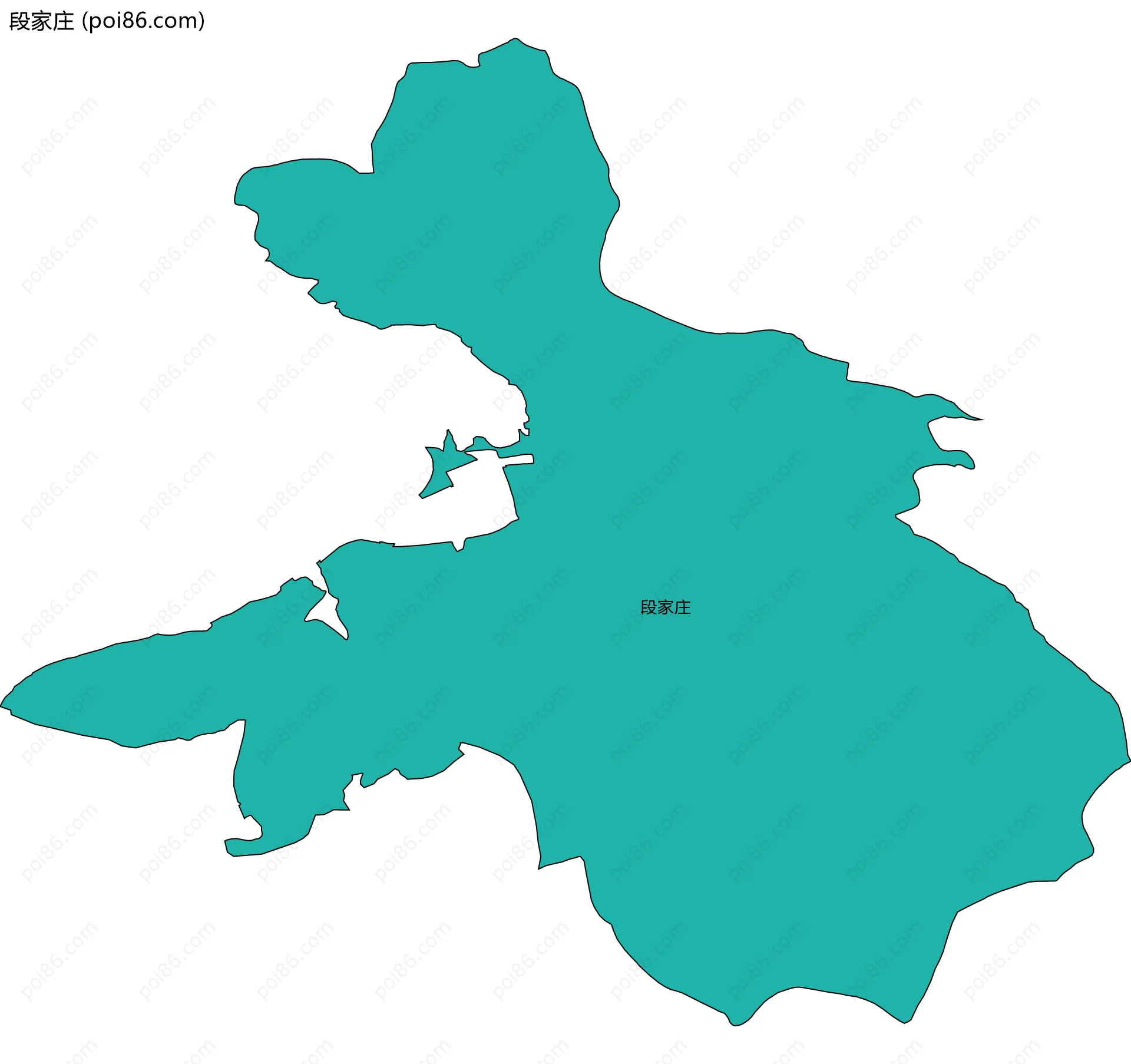 段家庄边界地图