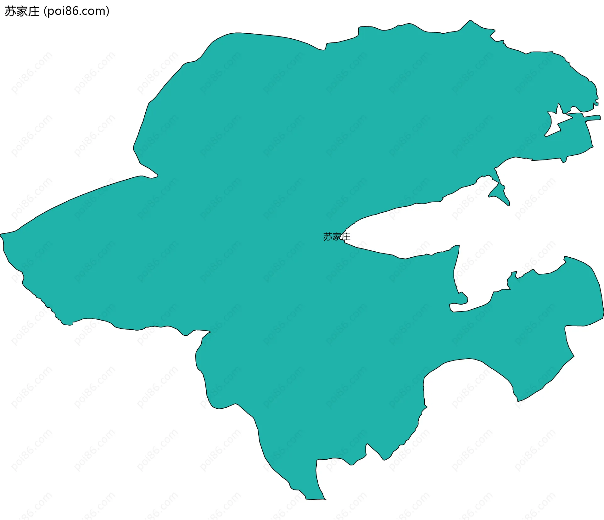 苏家庄边界地图