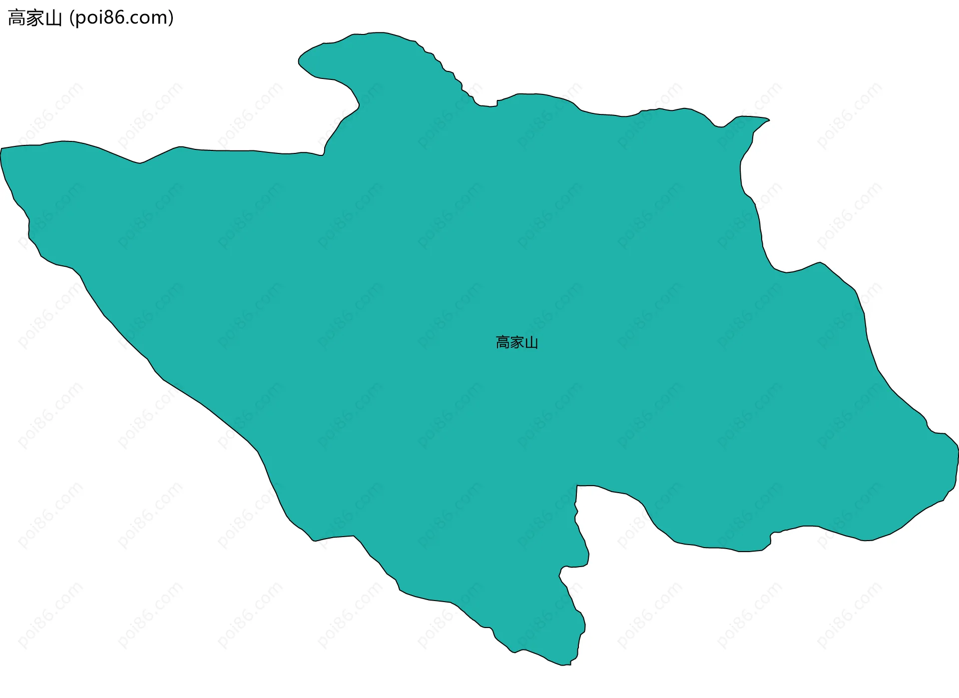 高家山边界地图