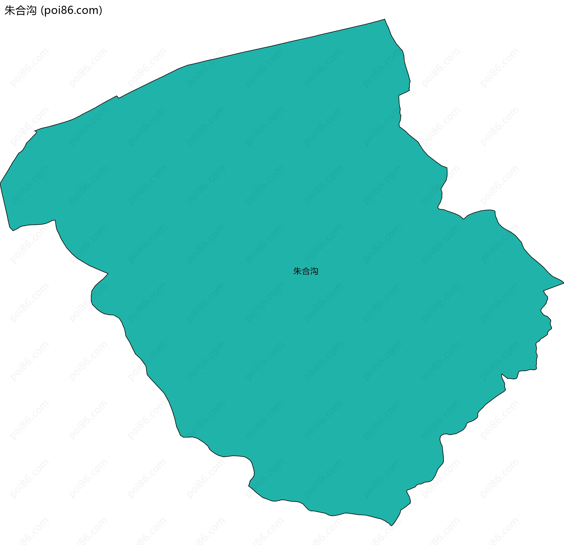 朱合沟边界地图