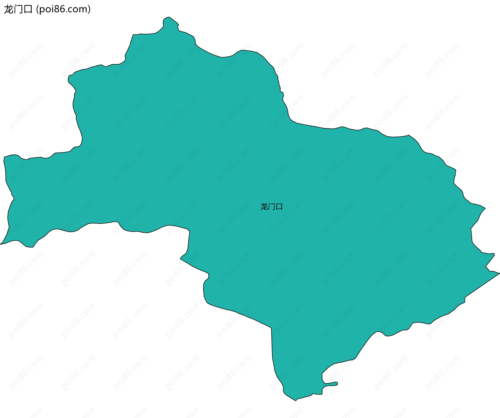 龙门口边界地图