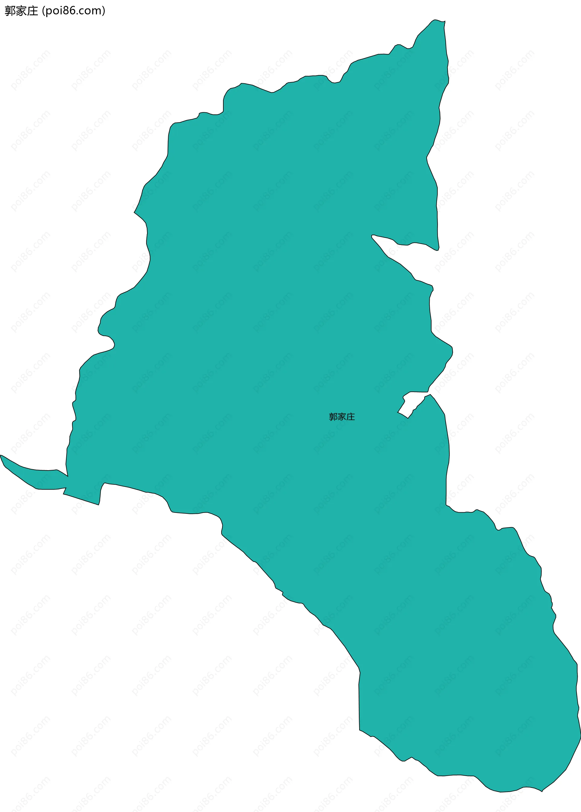 郭家庄边界地图