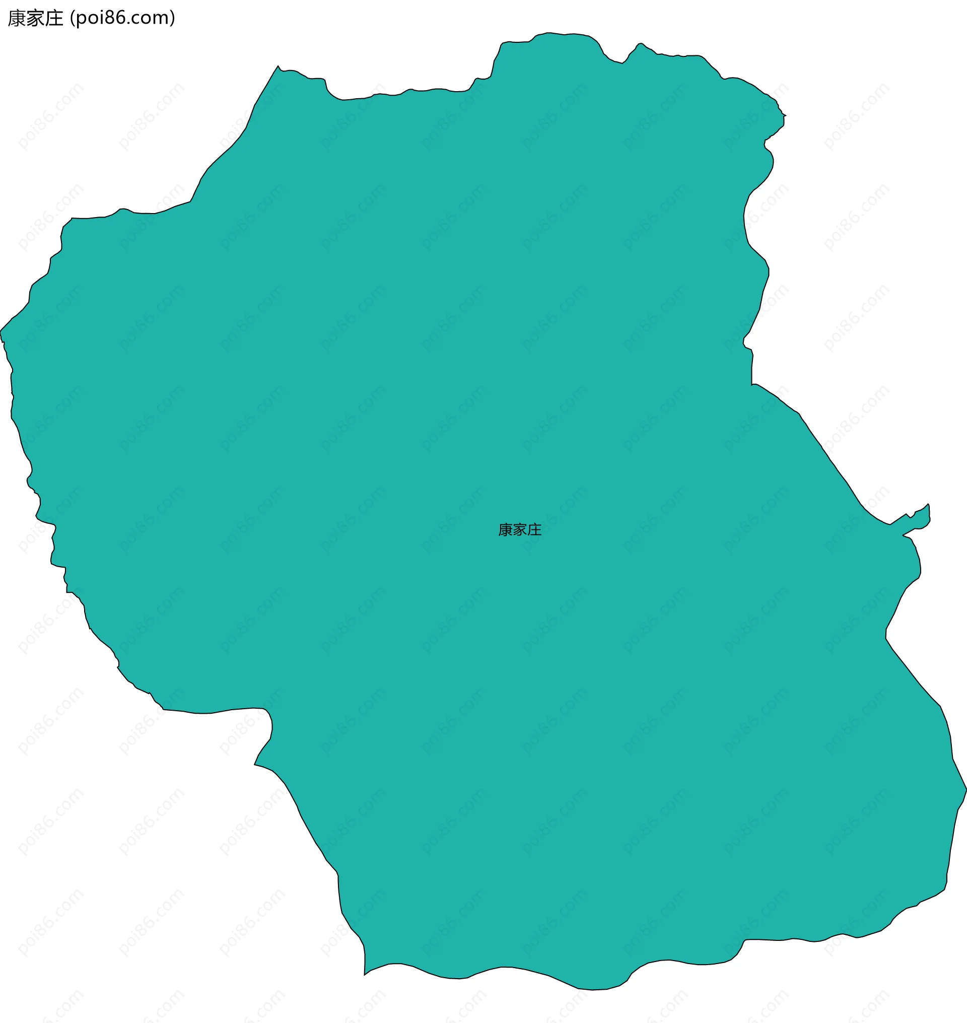 康家庄边界地图