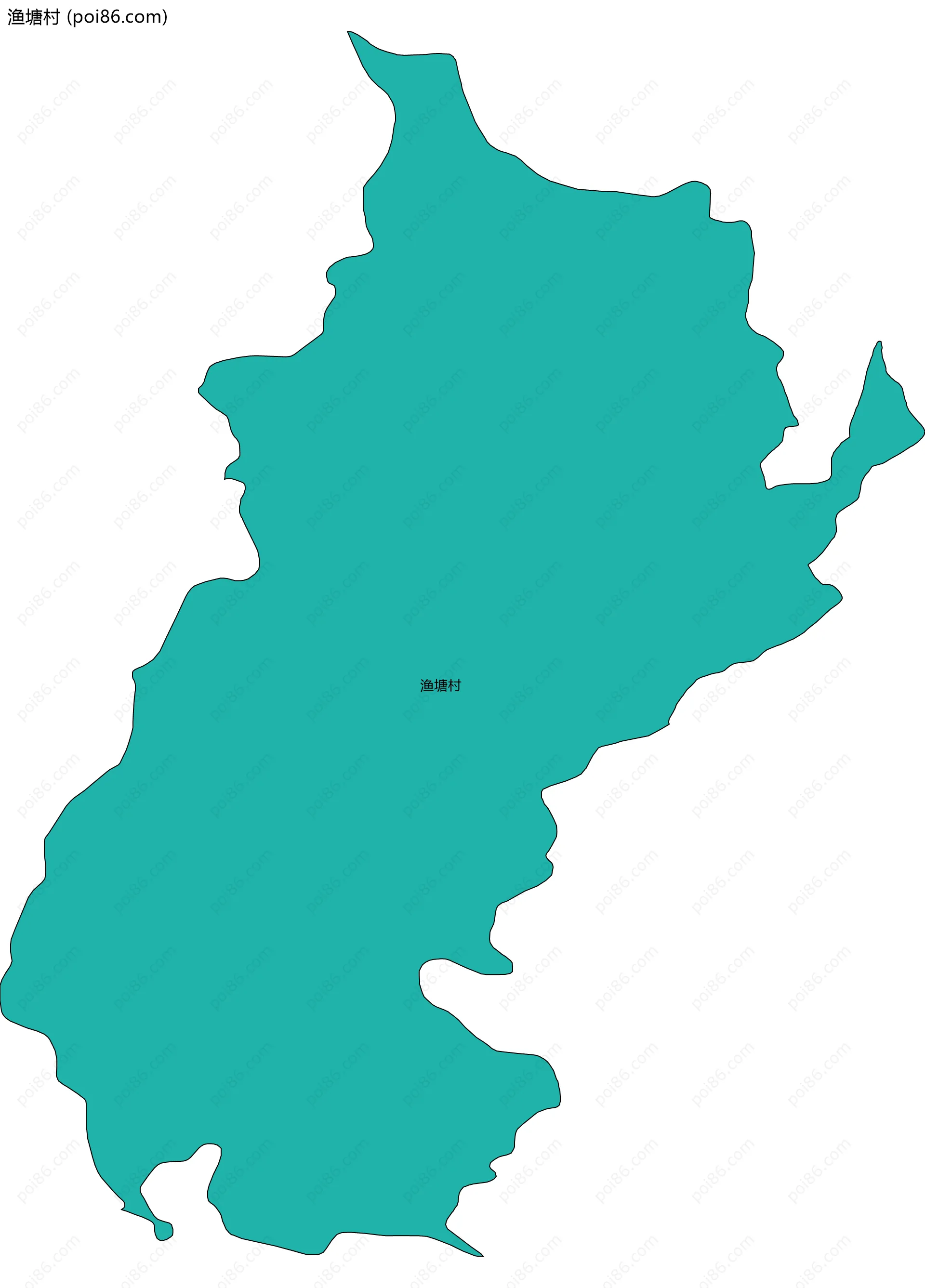 渔塘村边界地图