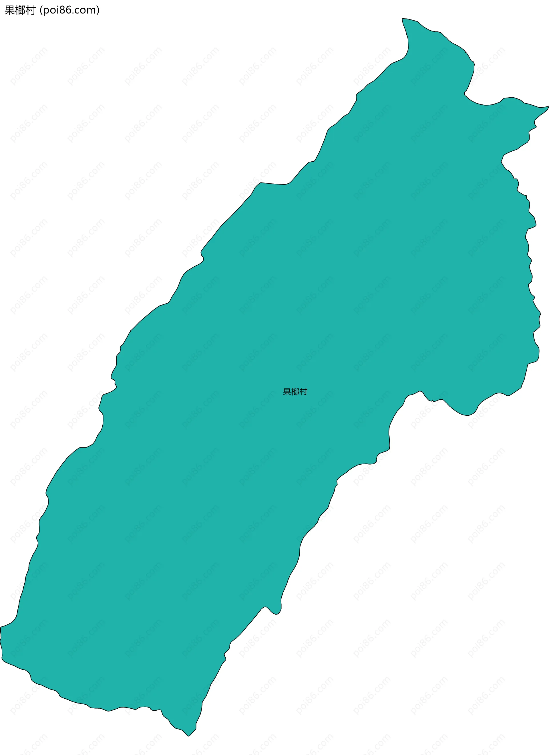 果榔村边界地图