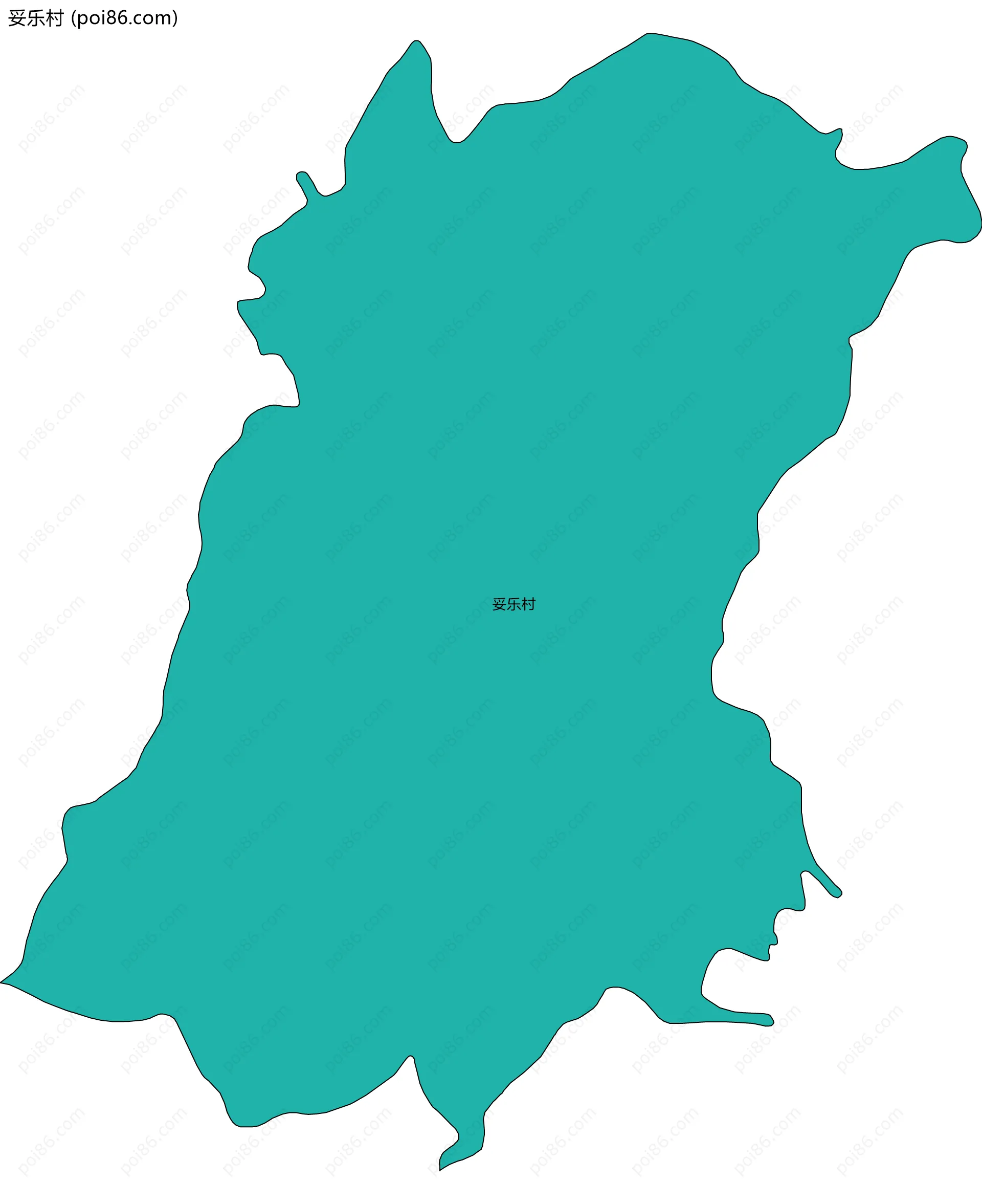 妥乐村边界地图