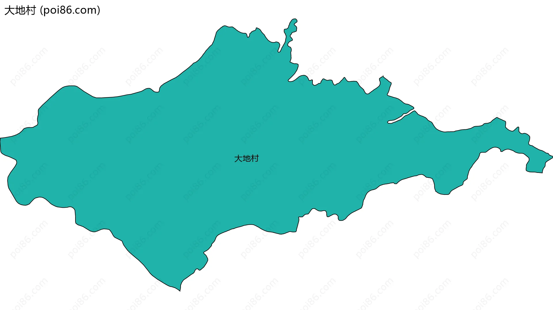 大地村边界地图