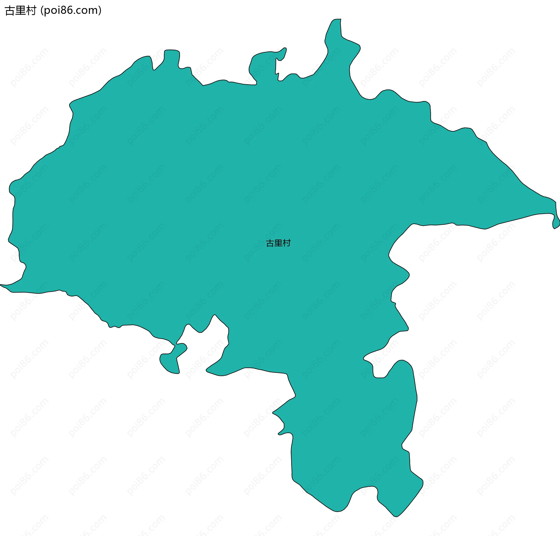 古里村边界地图