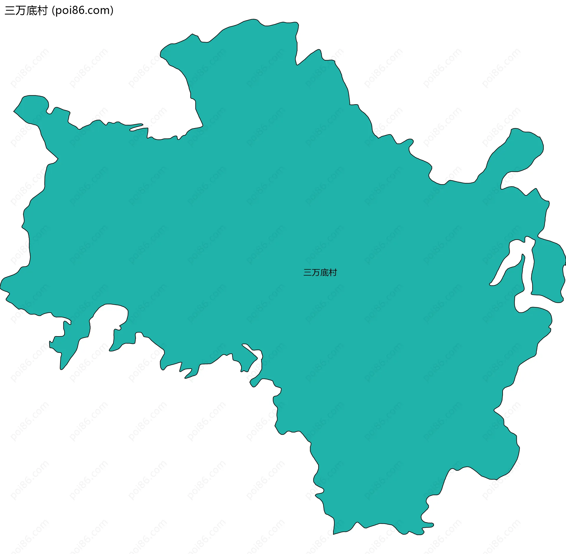 三万底村边界地图
