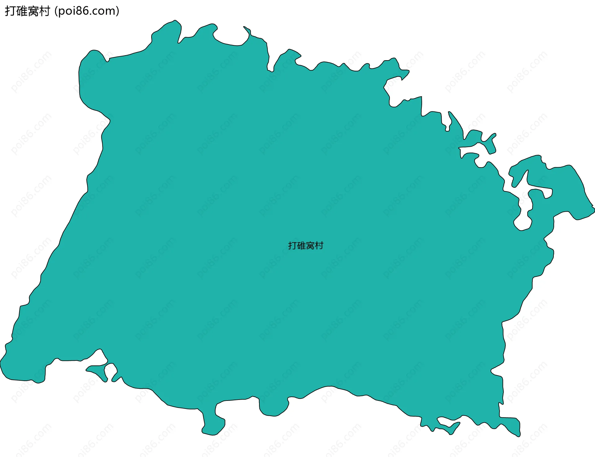 打碓窝村边界地图