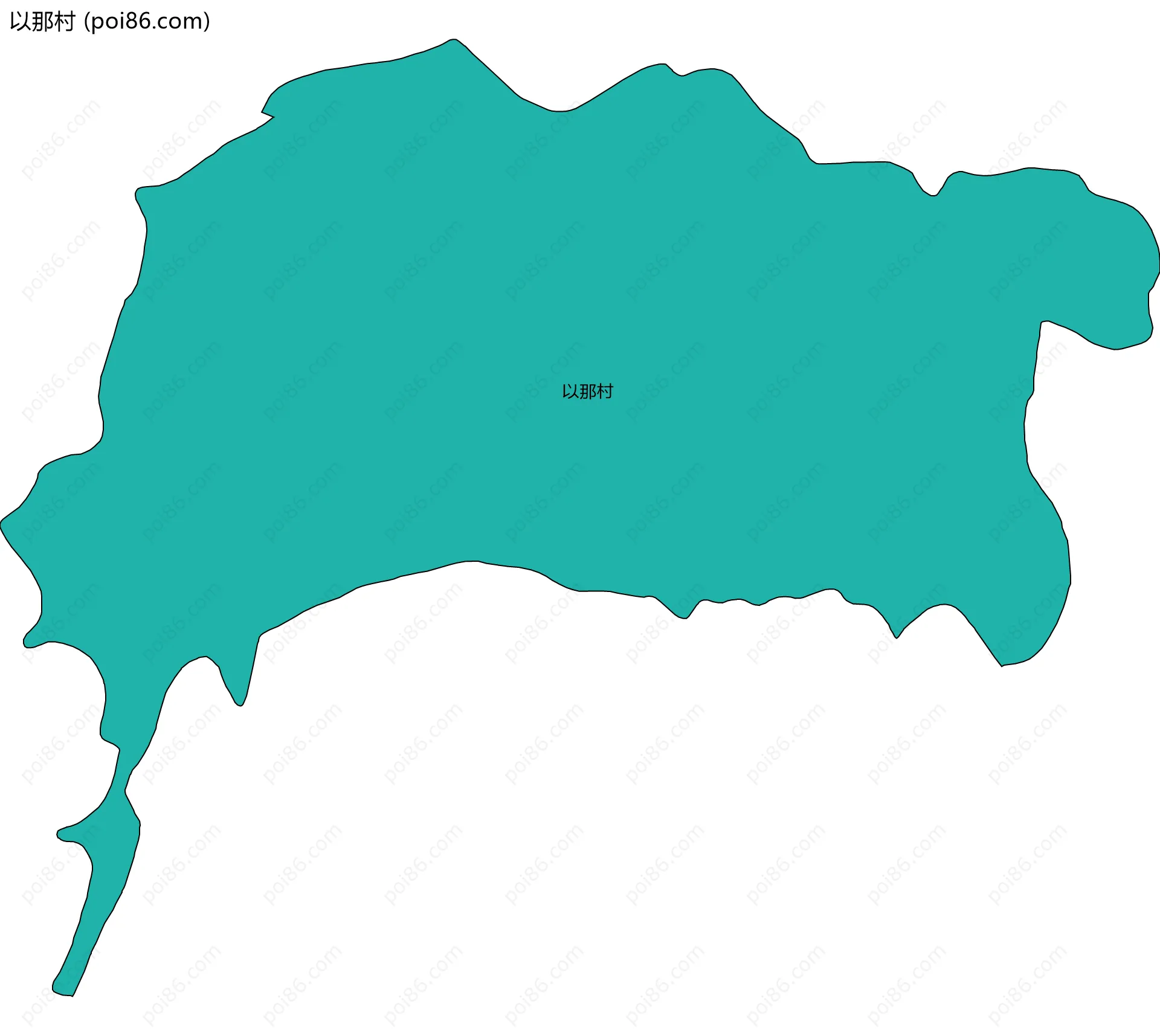 以那村边界地图