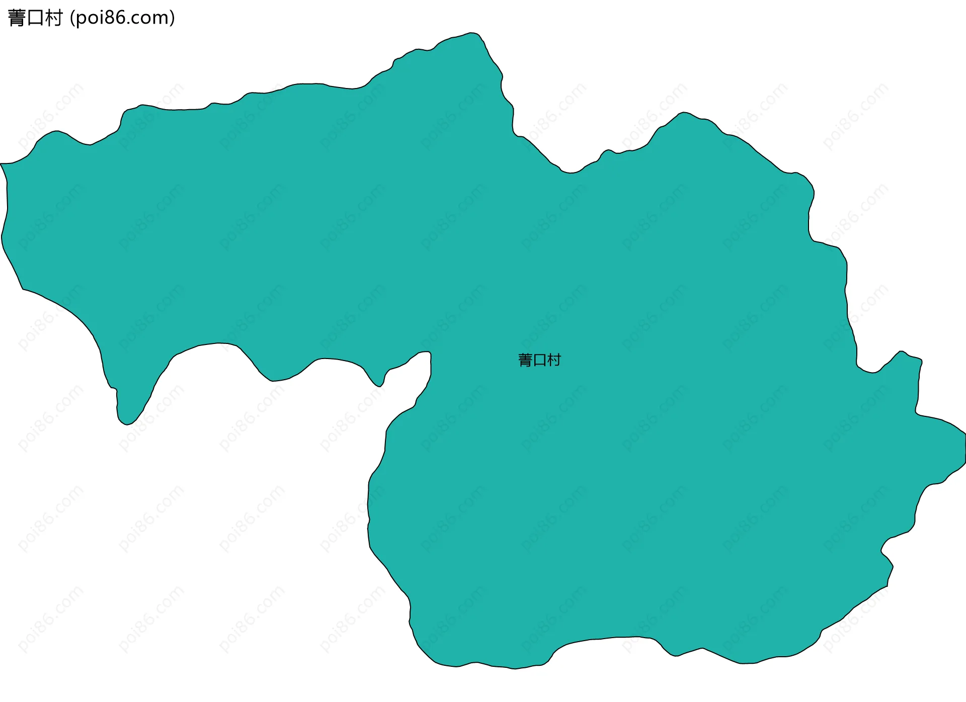 菁口村边界地图