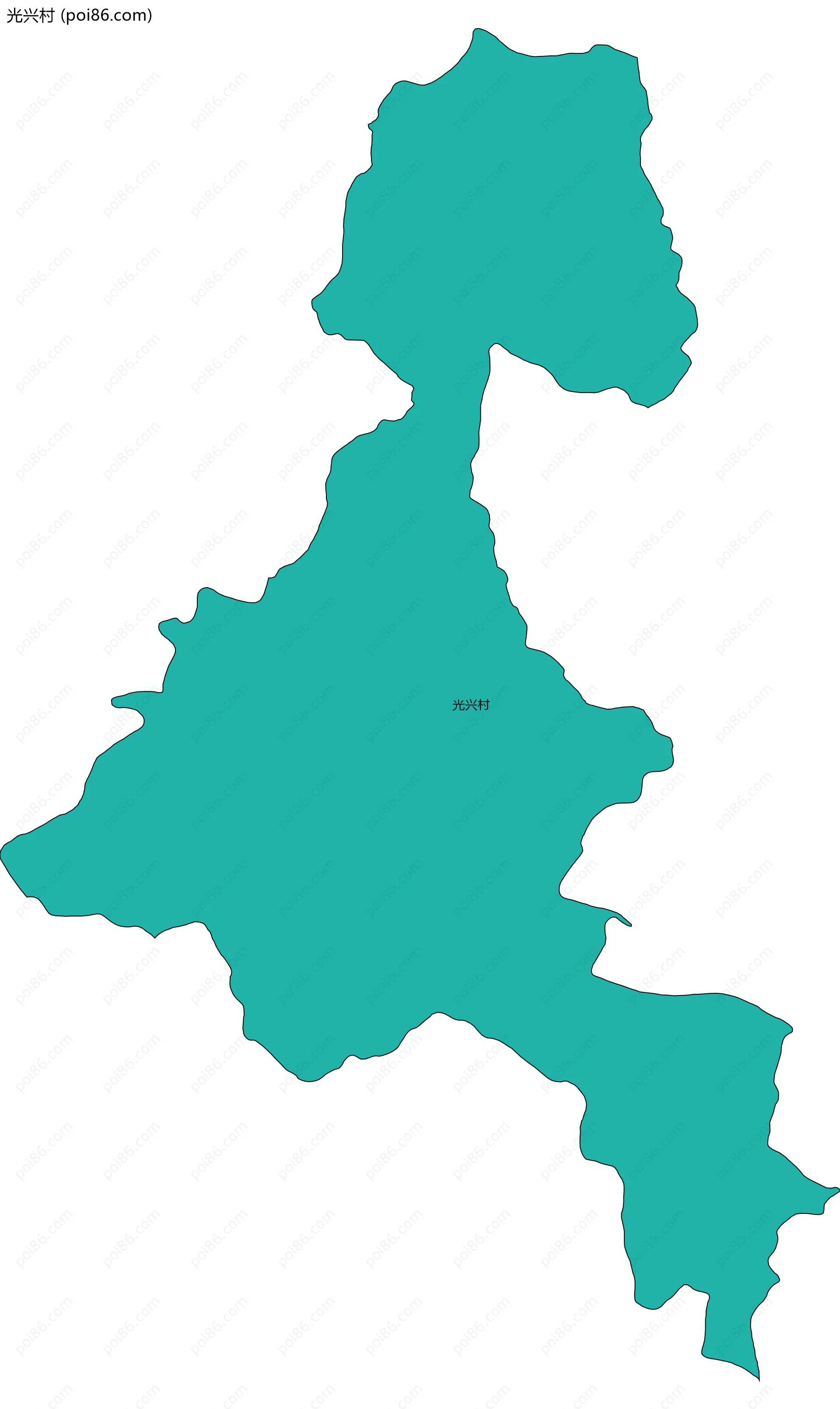 光兴村边界地图