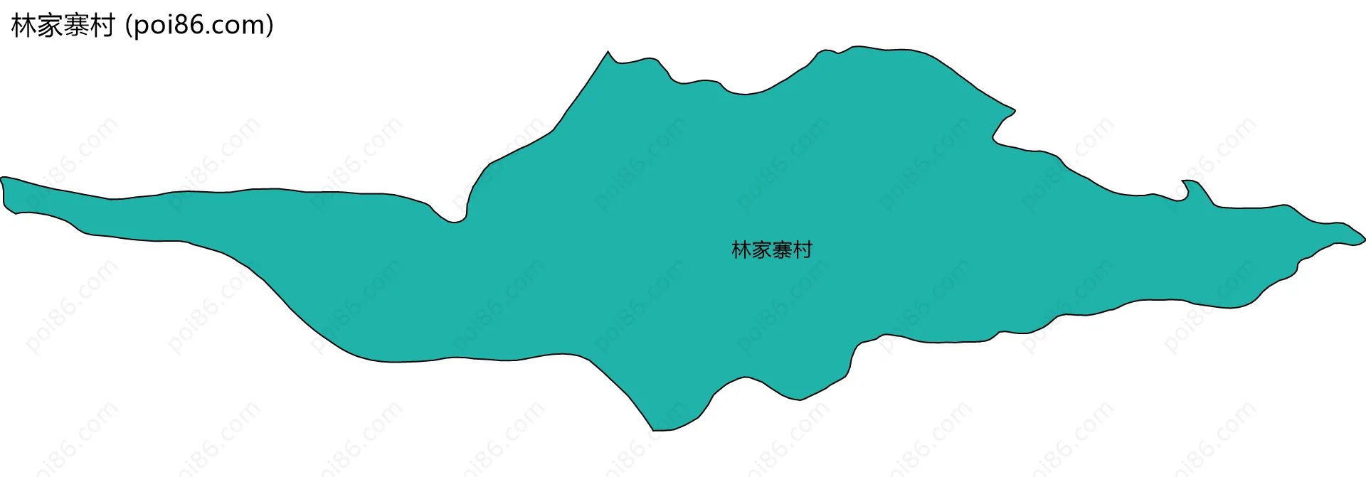 林家寨村边界地图