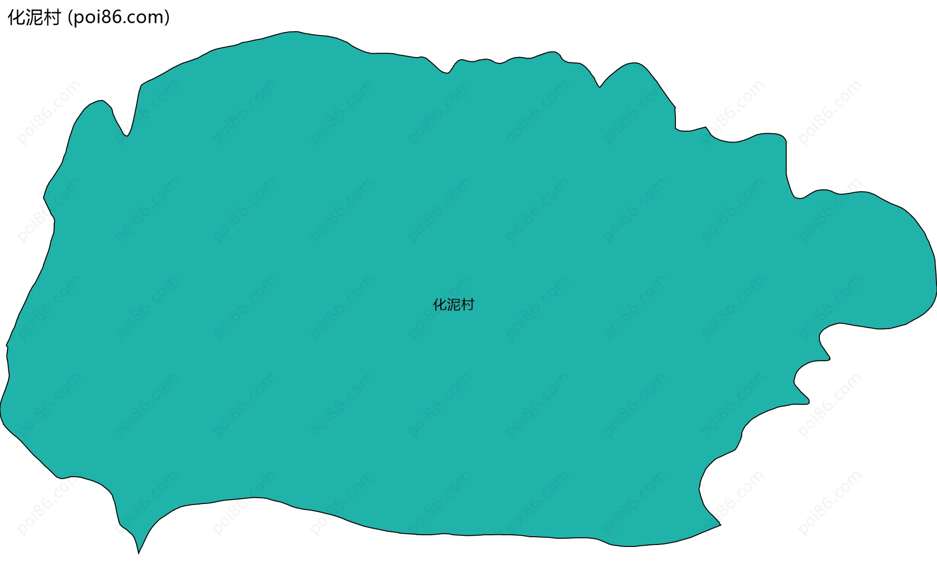 化泥村边界地图