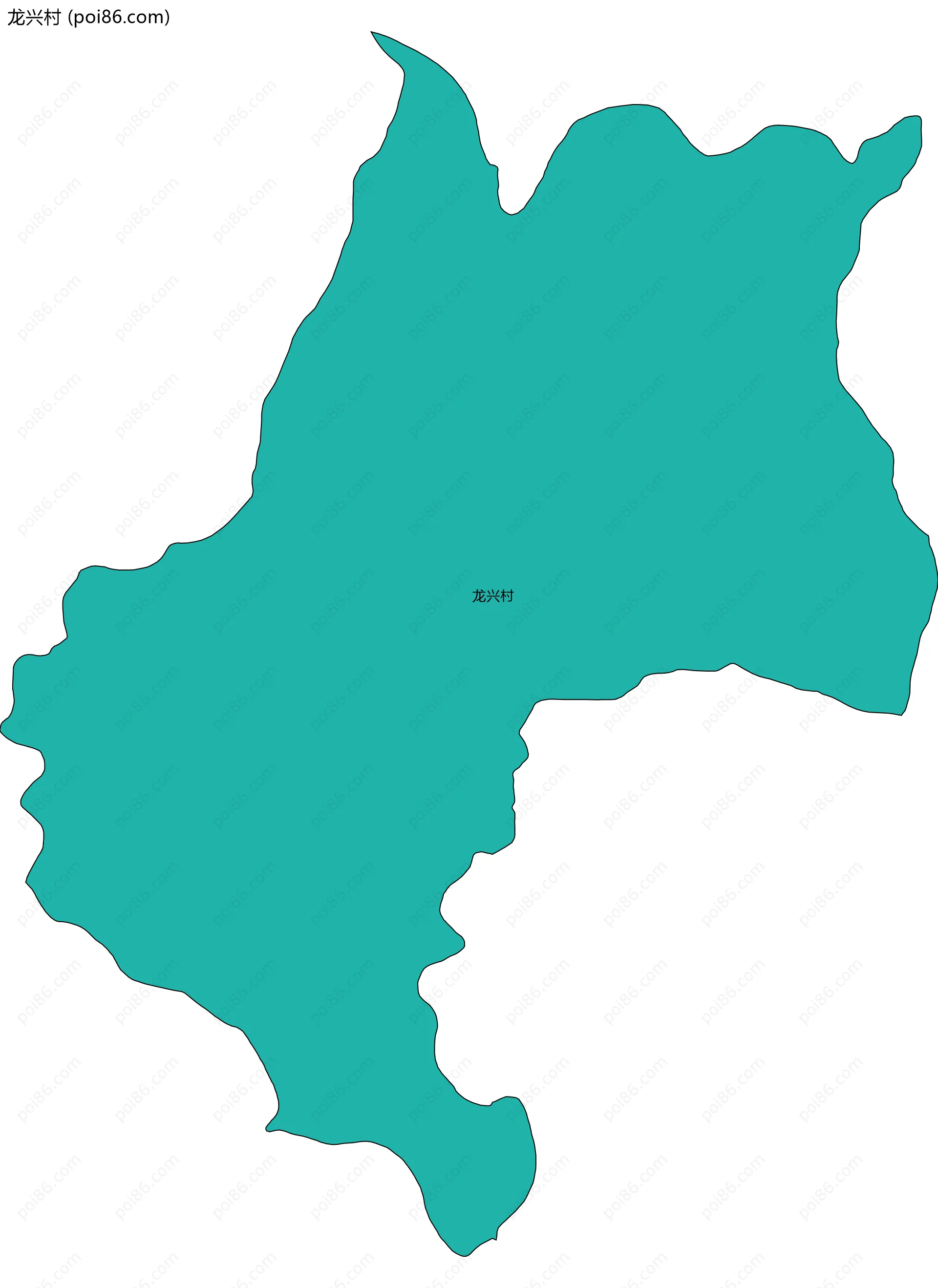 龙兴村边界地图