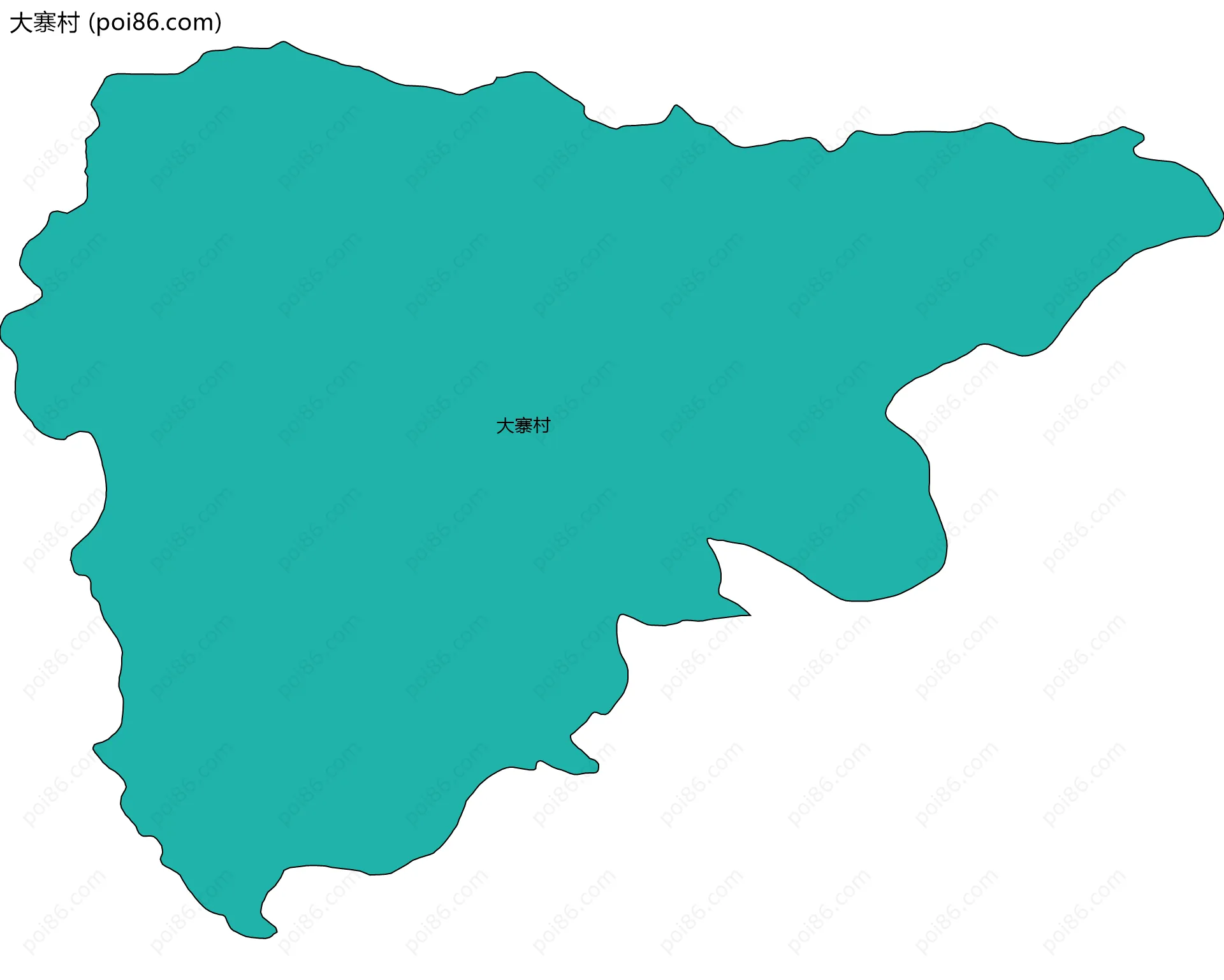 大寨村边界地图