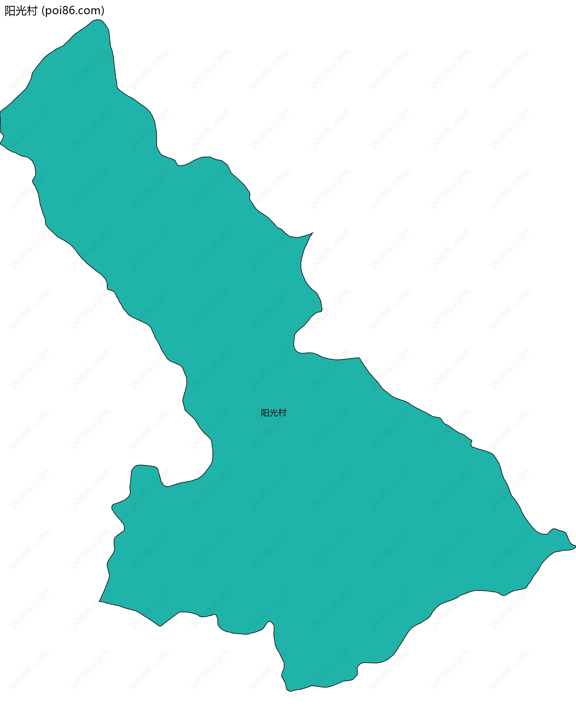 阳光村边界地图