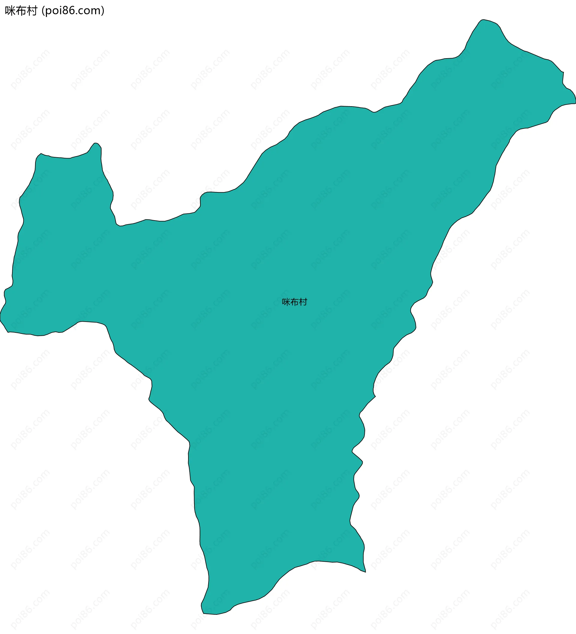 咪布村边界地图