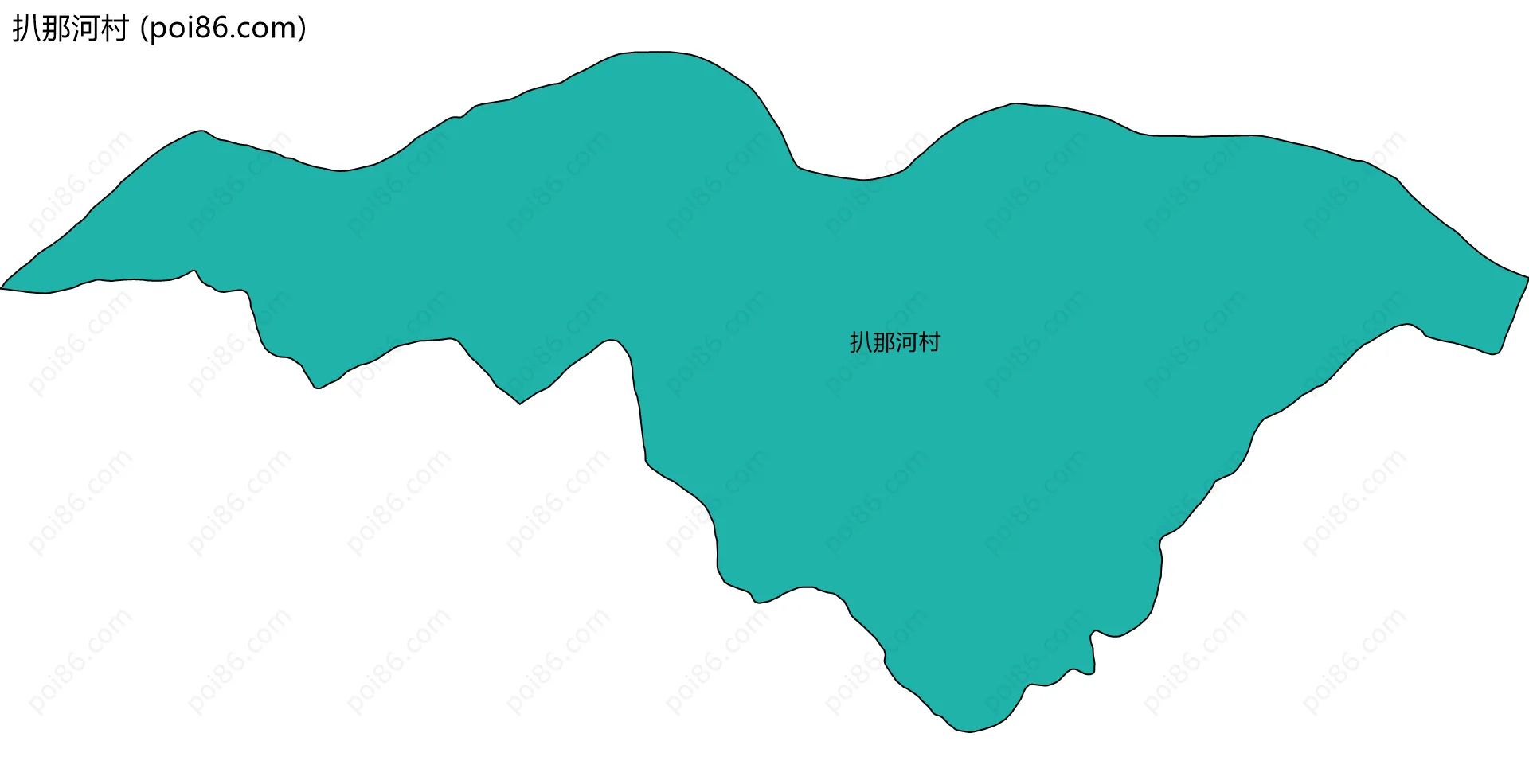 扒那河村边界地图