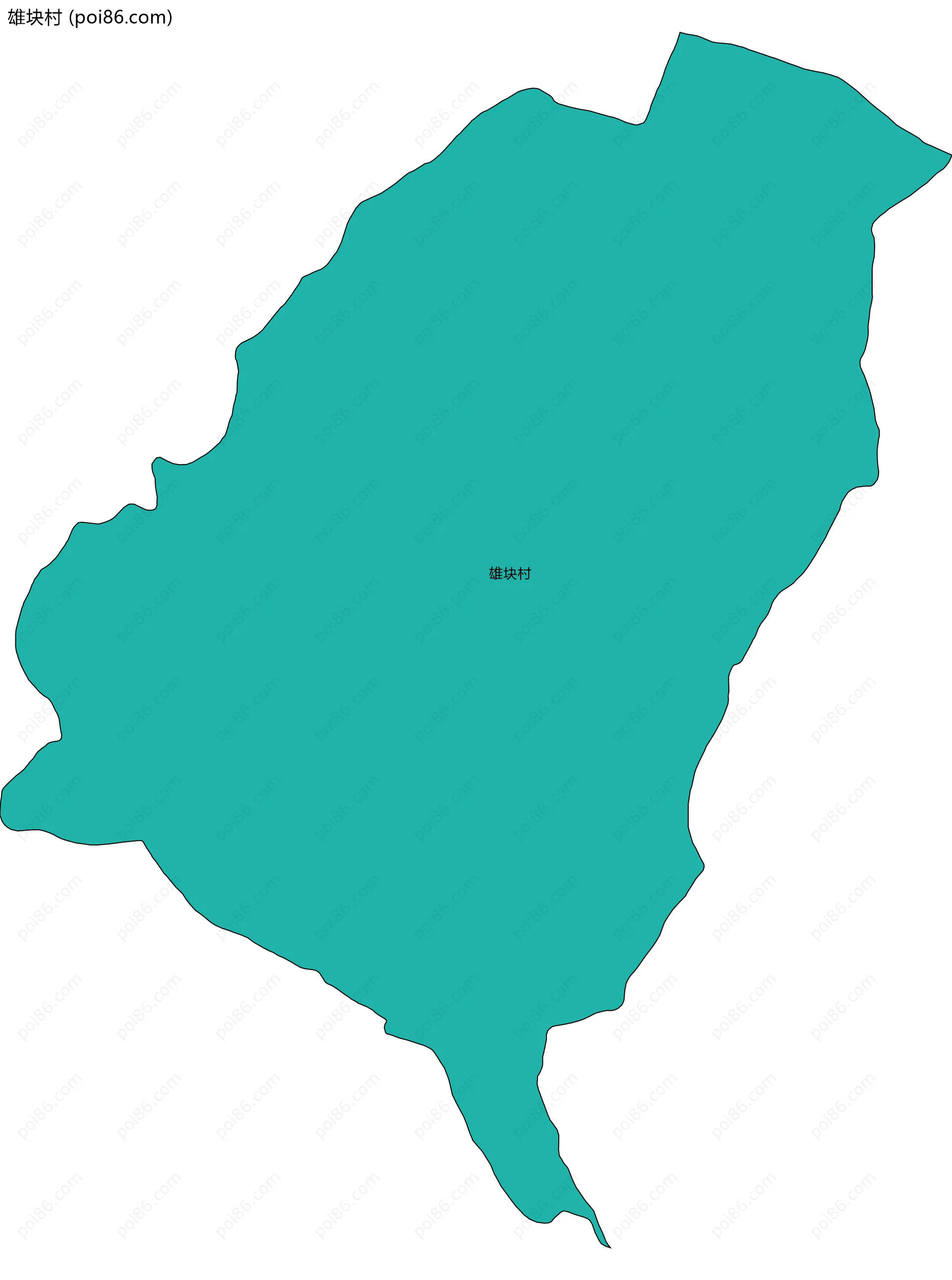 雄块村边界地图