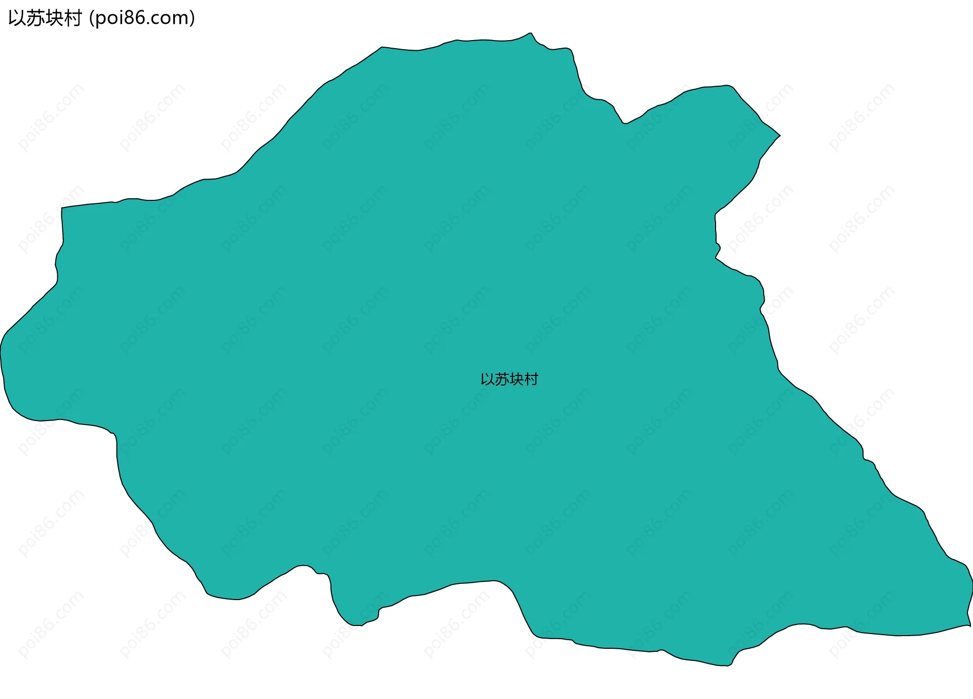 以苏块村边界地图