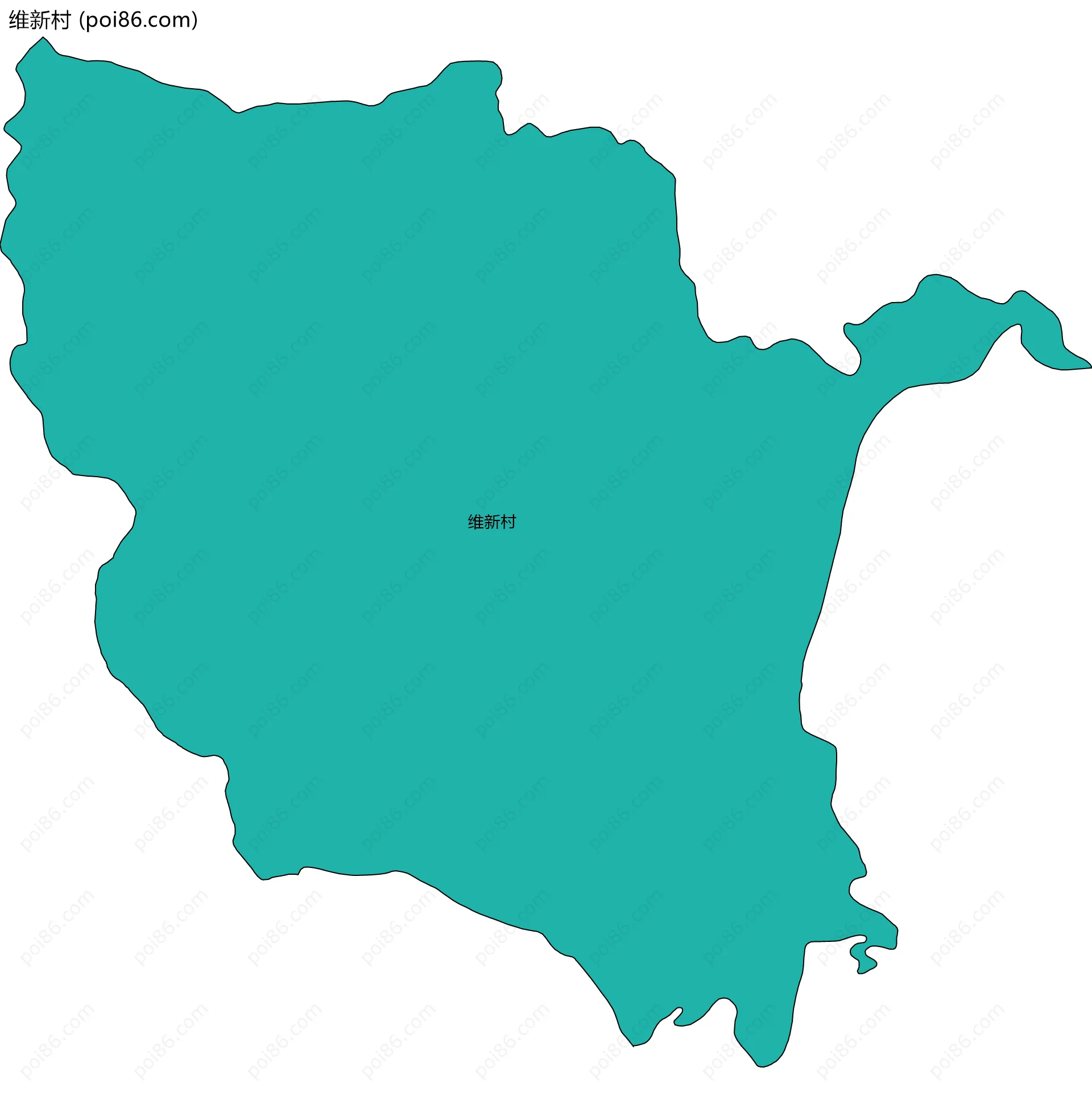 维新村边界地图