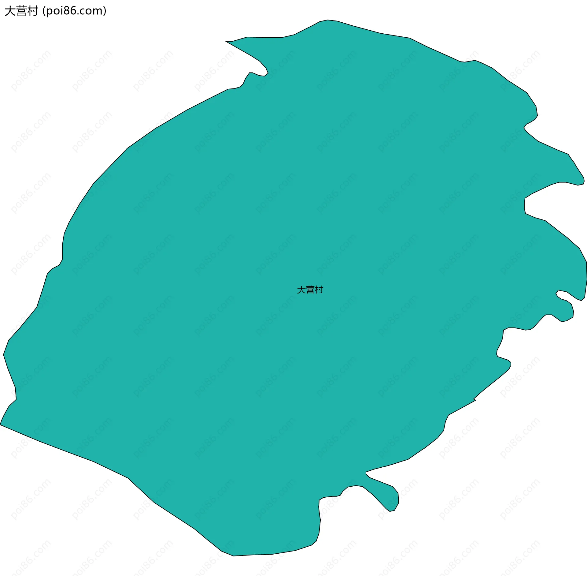 大营村边界地图