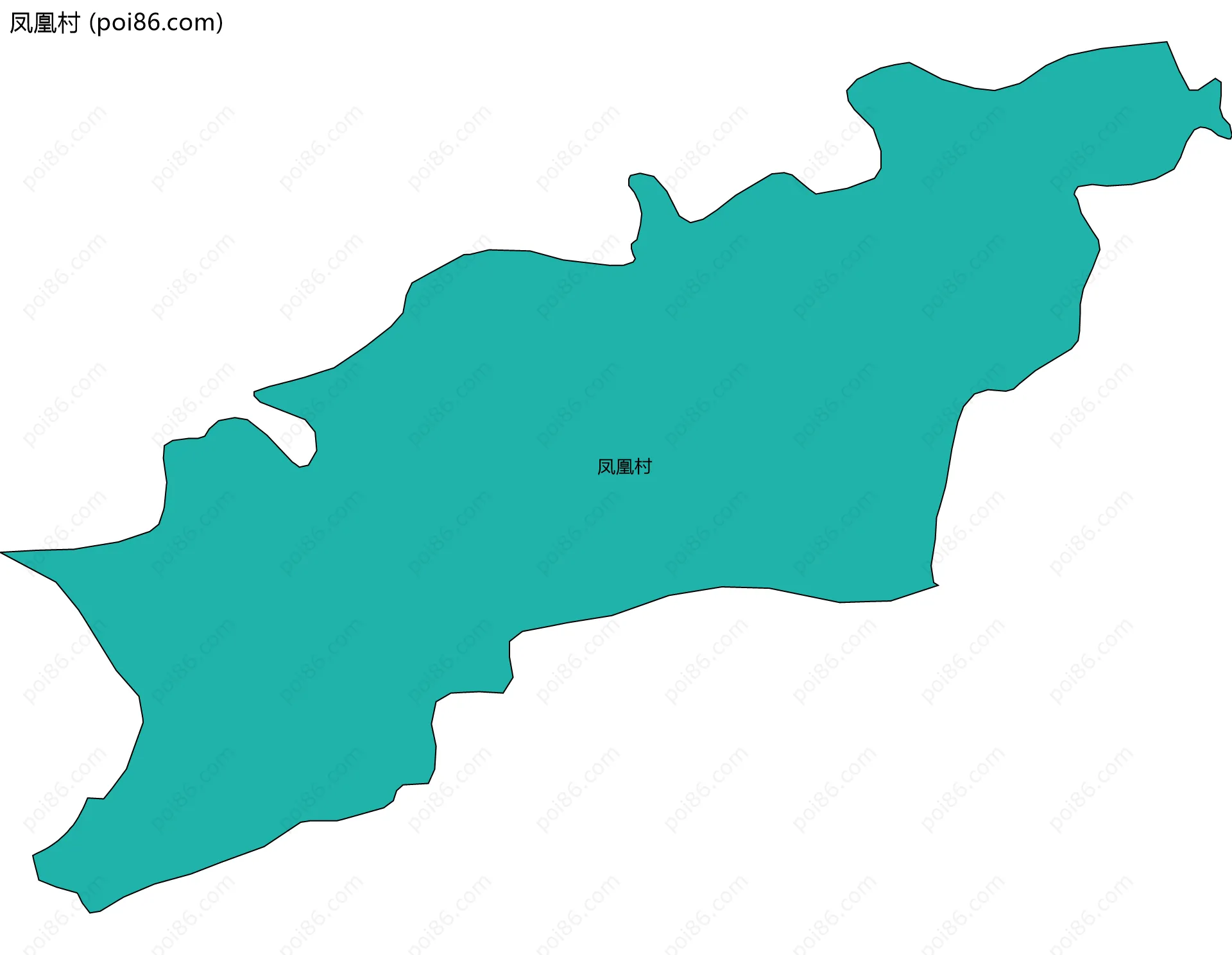 凤凰村边界地图