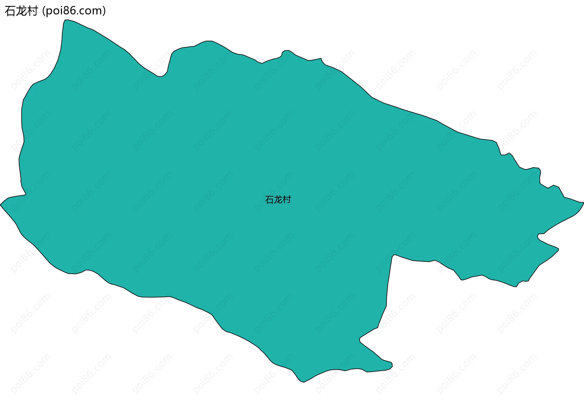 石龙村边界地图