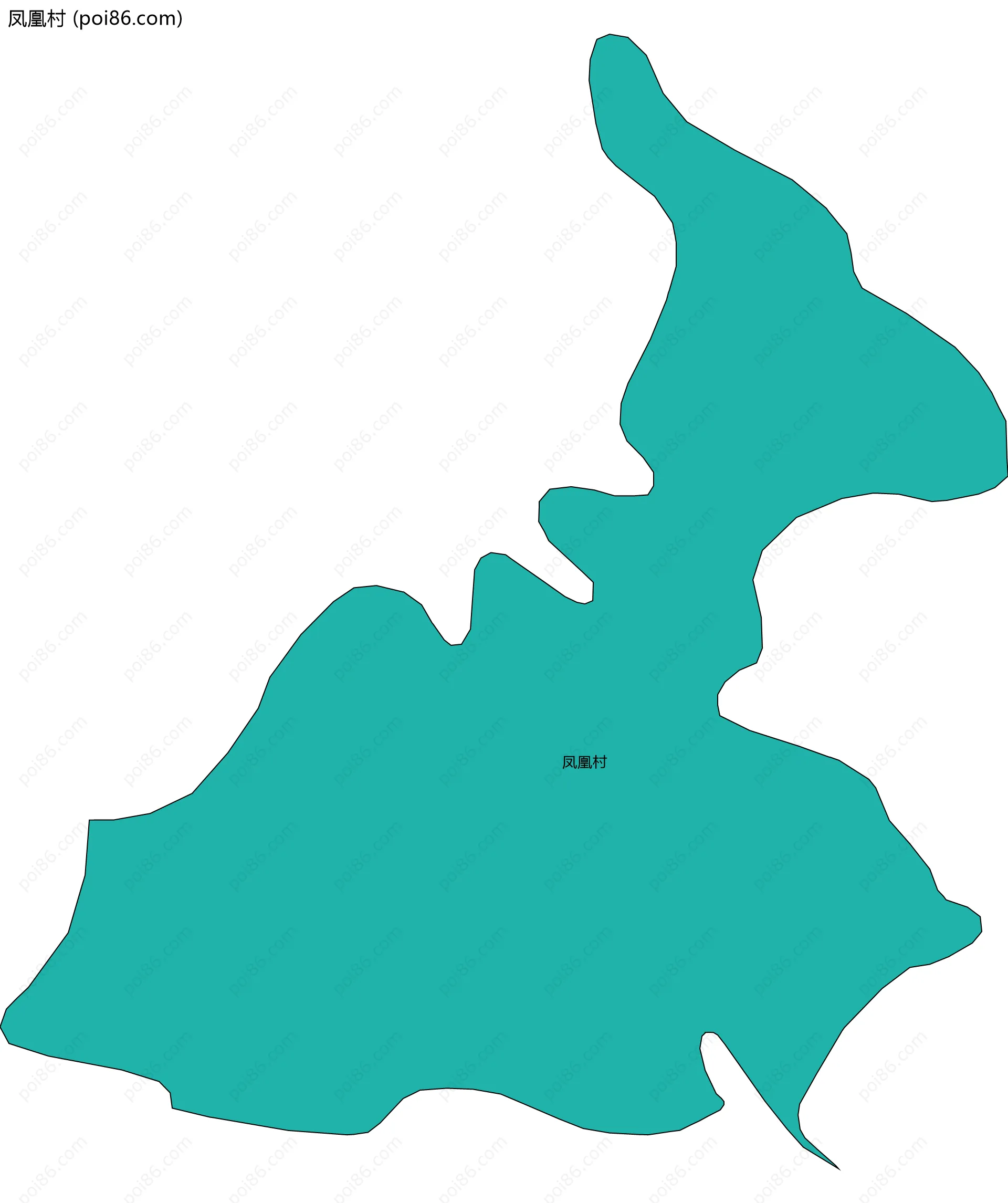 凤凰村边界地图