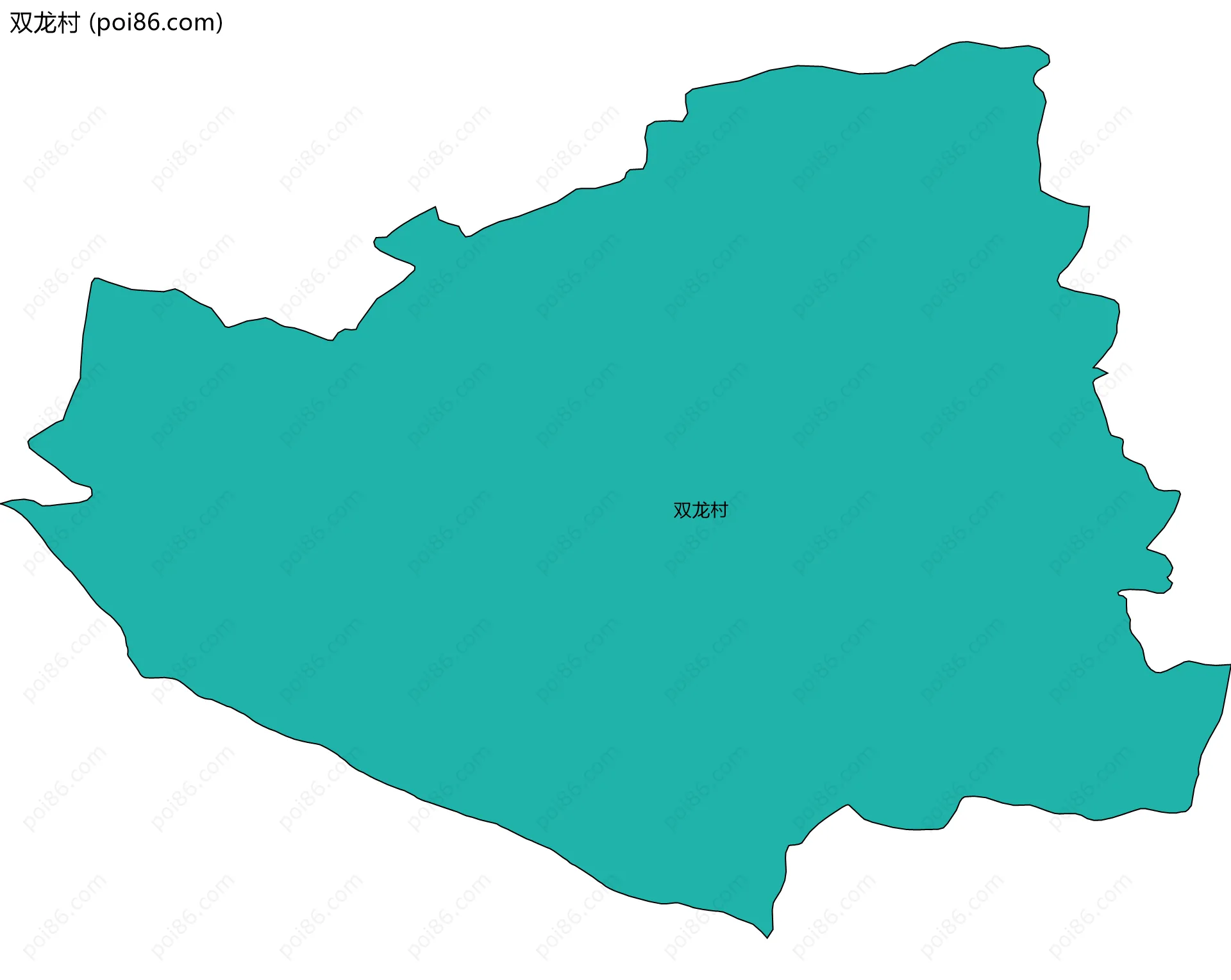 双龙村边界地图