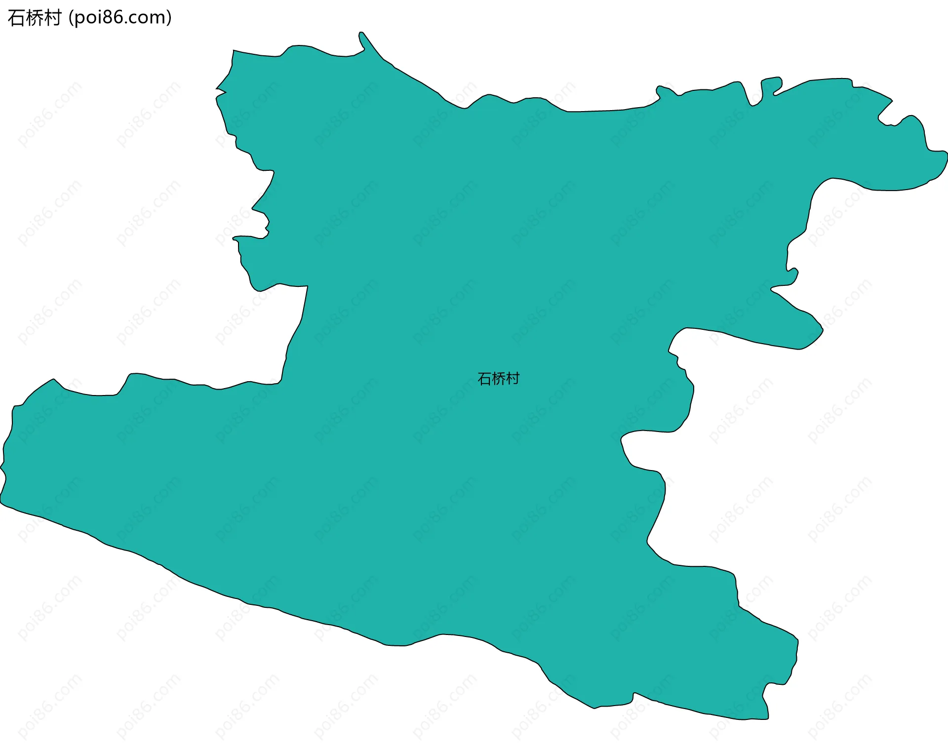 石桥村边界地图
