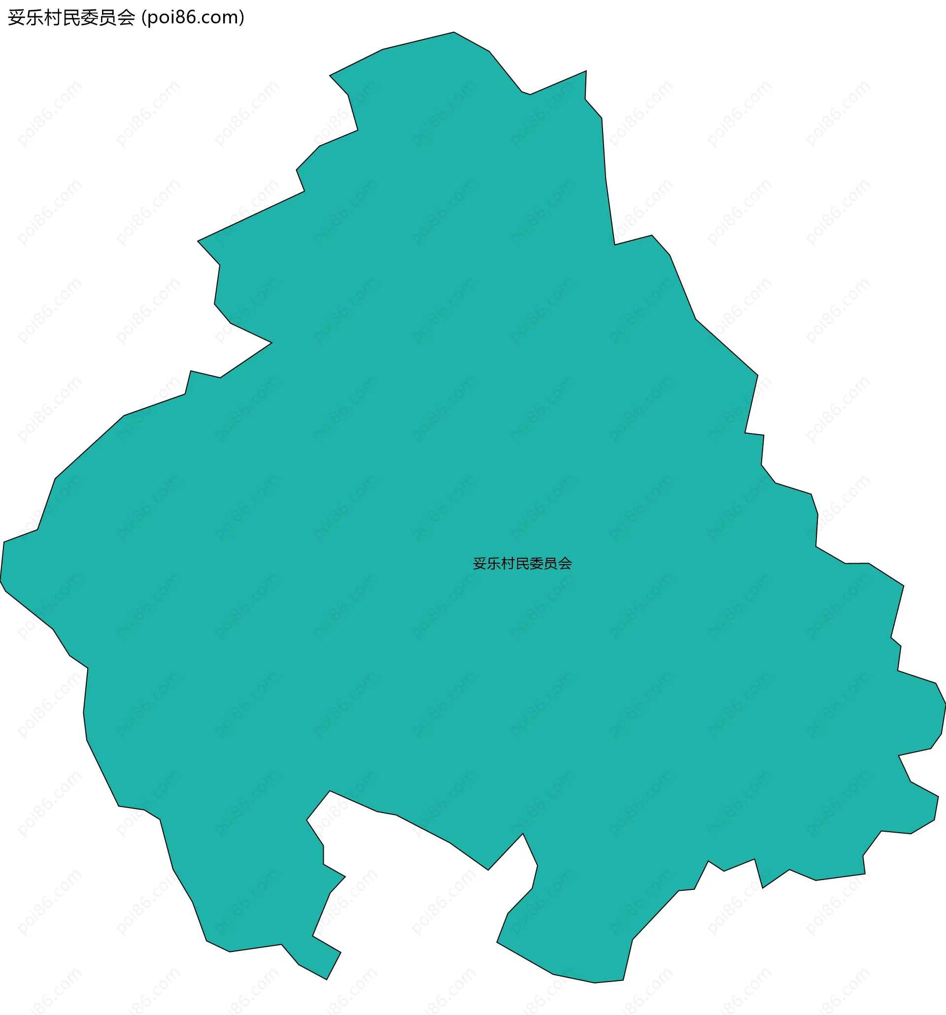 妥乐村民委员会边界地图