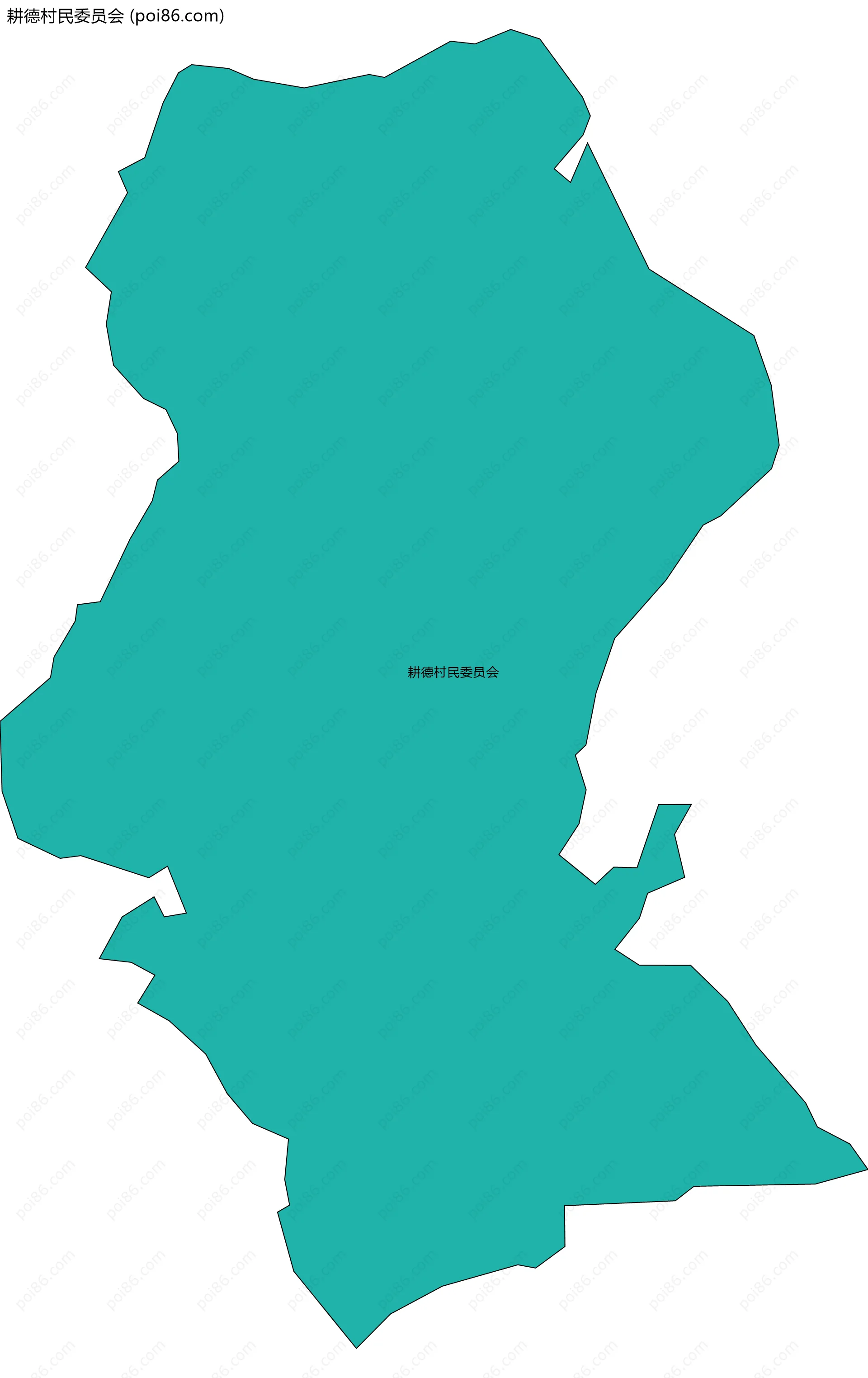 耕德村民委员会边界地图