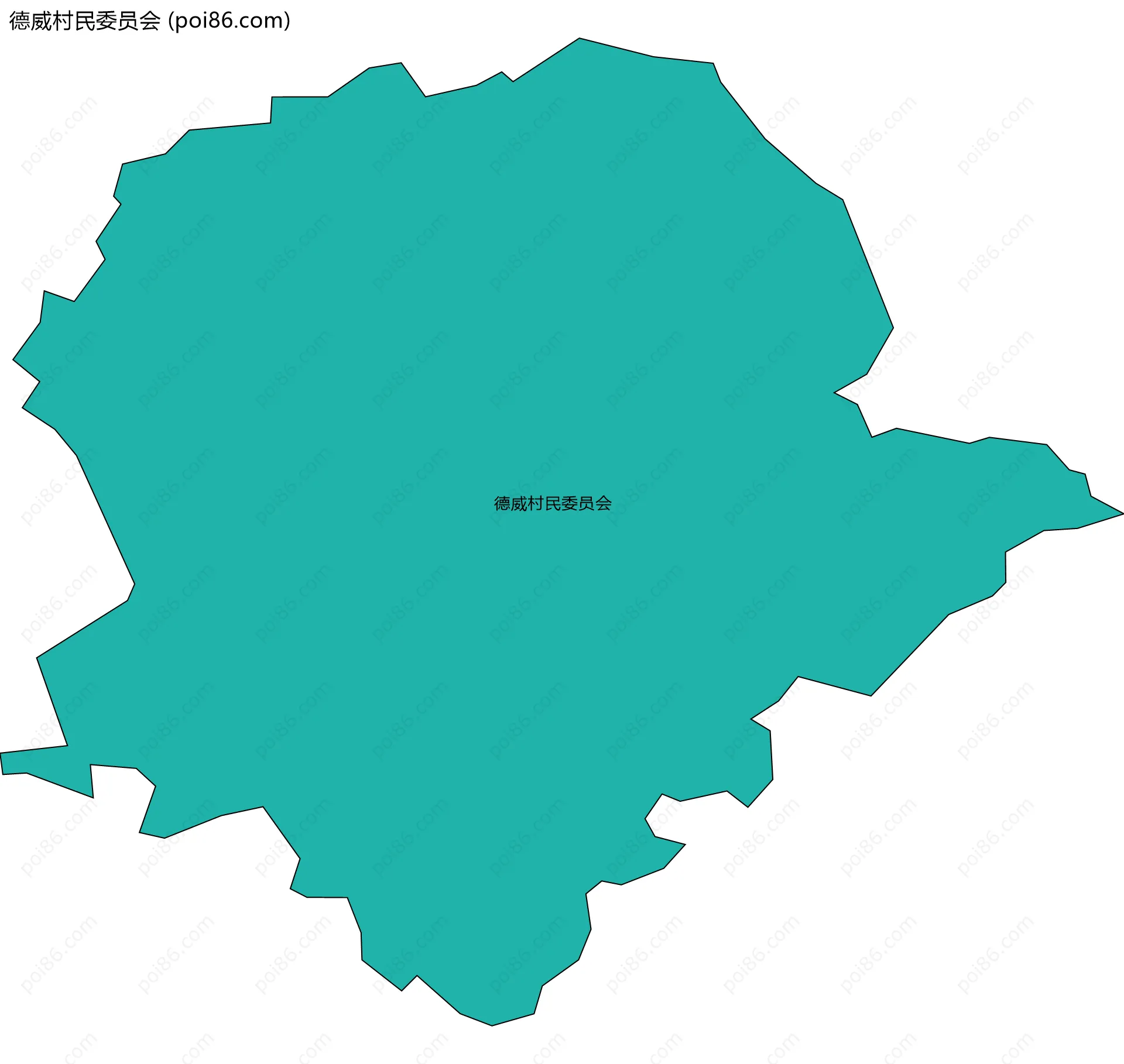 德威村民委员会边界地图