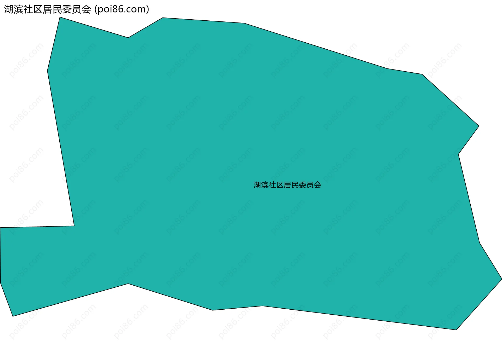 湖滨社区居民委员会边界地图