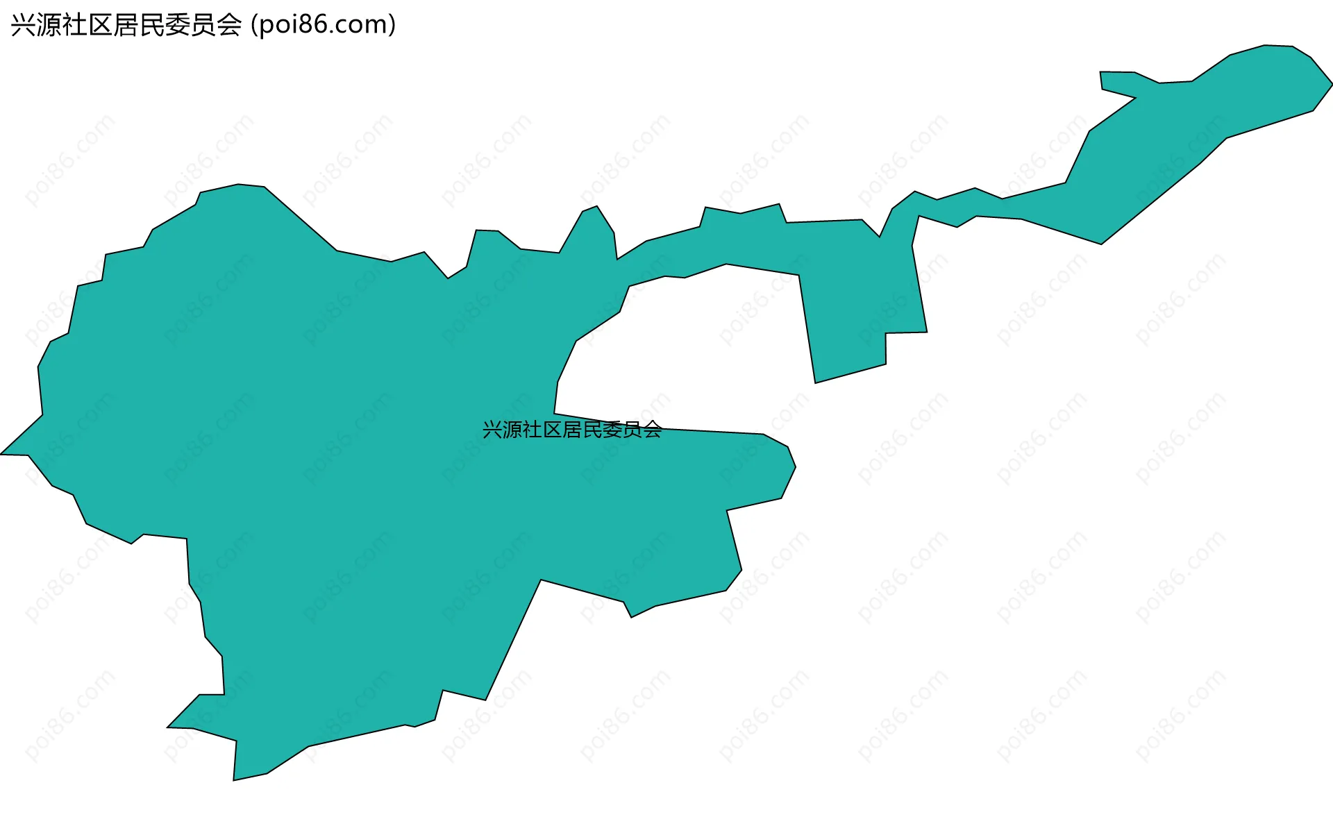 兴源社区居民委员会边界地图