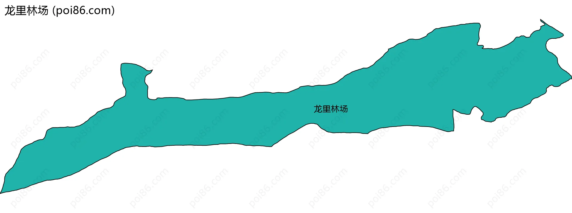 龙里林场边界地图