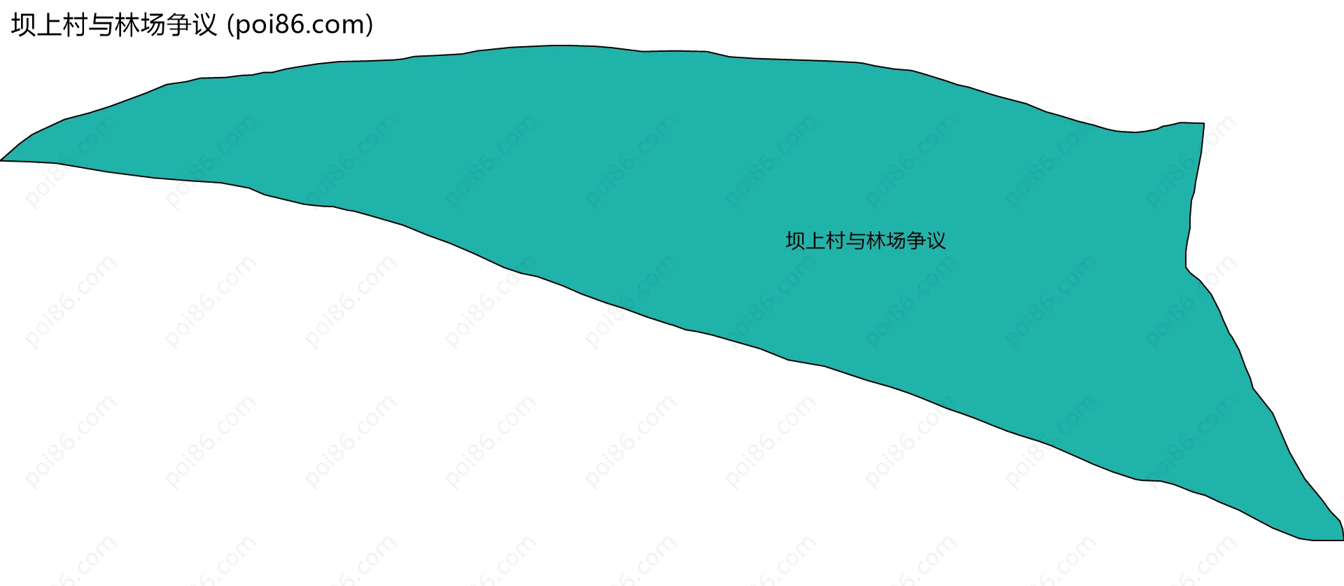 坝上村与林场争议边界地图