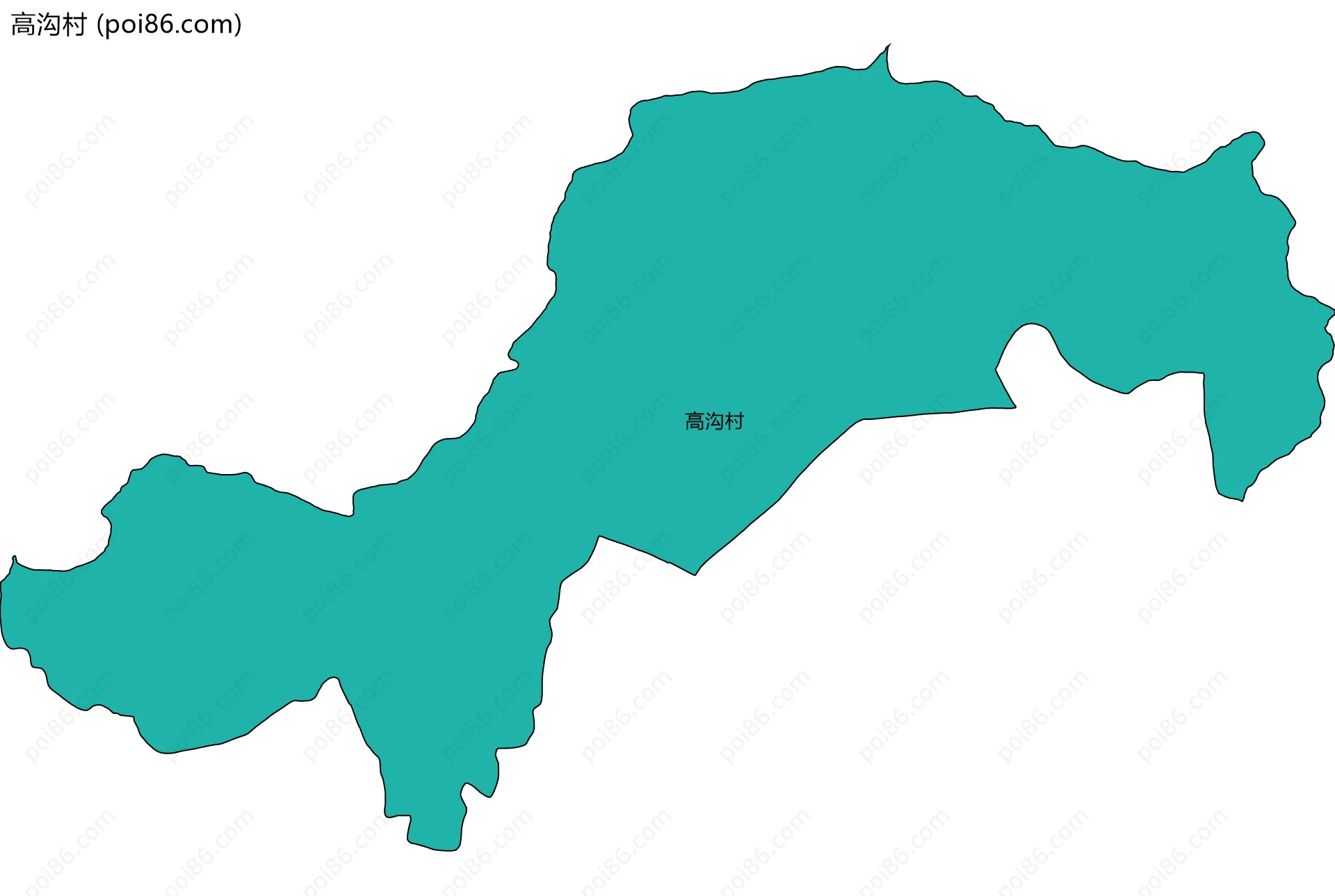 高沟村边界地图