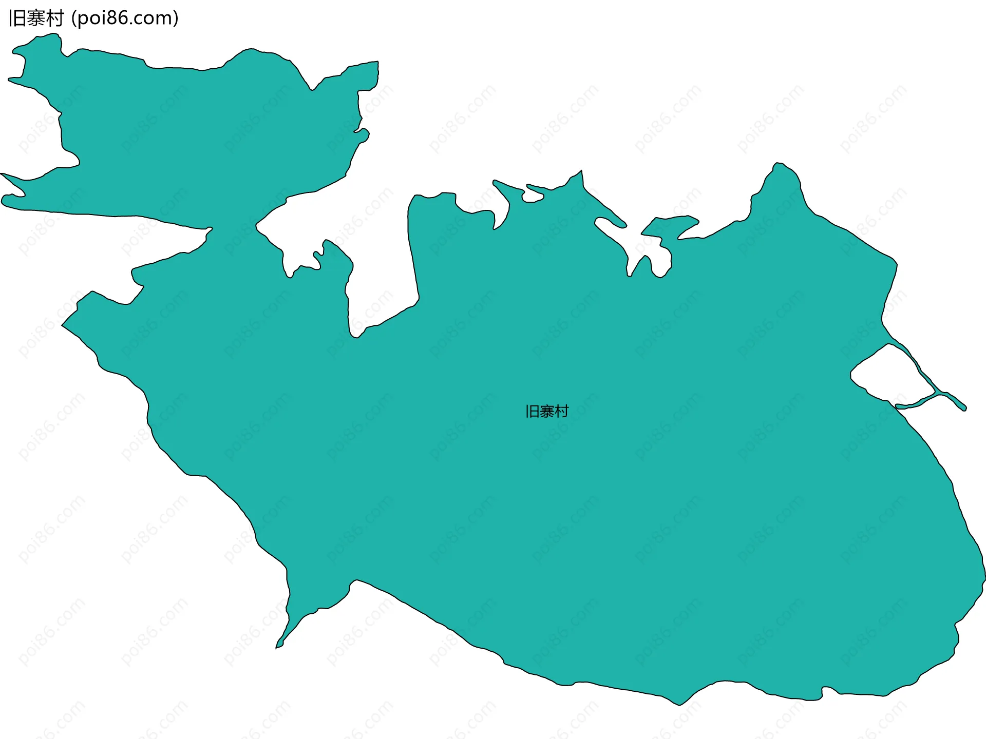 旧寨村边界地图